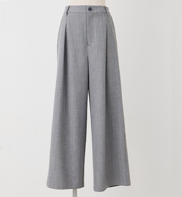  「【接触冷感】ストレートシルエットスラックスパンツ」|スラックス|