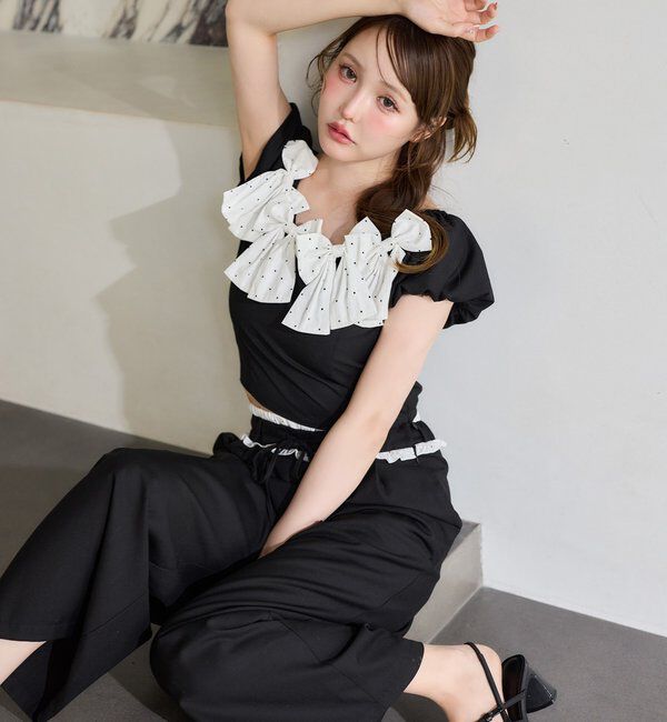  「【Black Ribbon Collection】メニーリボンブラウス」|シャツ・ブラウス|