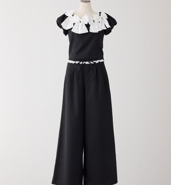  「【Black Ribbon Collection】ウエストフリルスラックス」|その他|