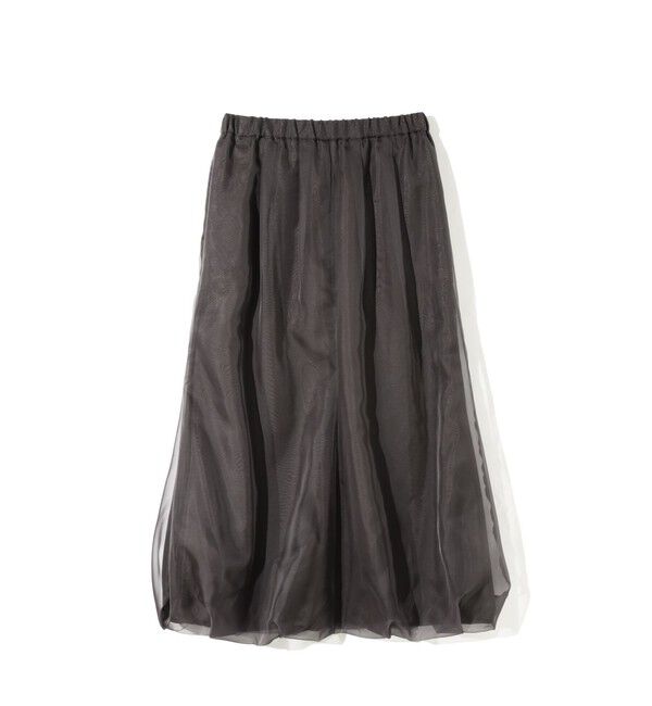 MIDIUMISOLID「MIDIUMISOLID for Ladies シアーロングバルーンスカート」|スカート|