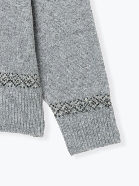 Lugnoncure「配色求心柄ニット」|ニット・セーター|