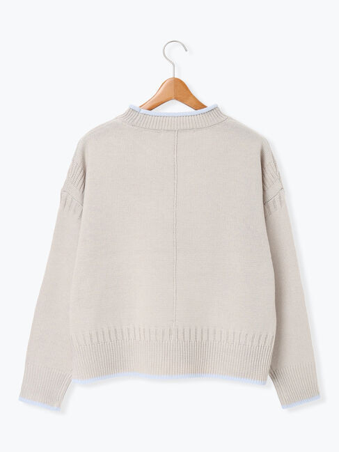 Lugnoncure「配色ガンジー風ニット」|ニット・セーター|