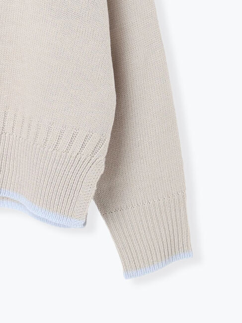 Lugnoncure「配色ガンジー風ニット」|ニット・セーター|