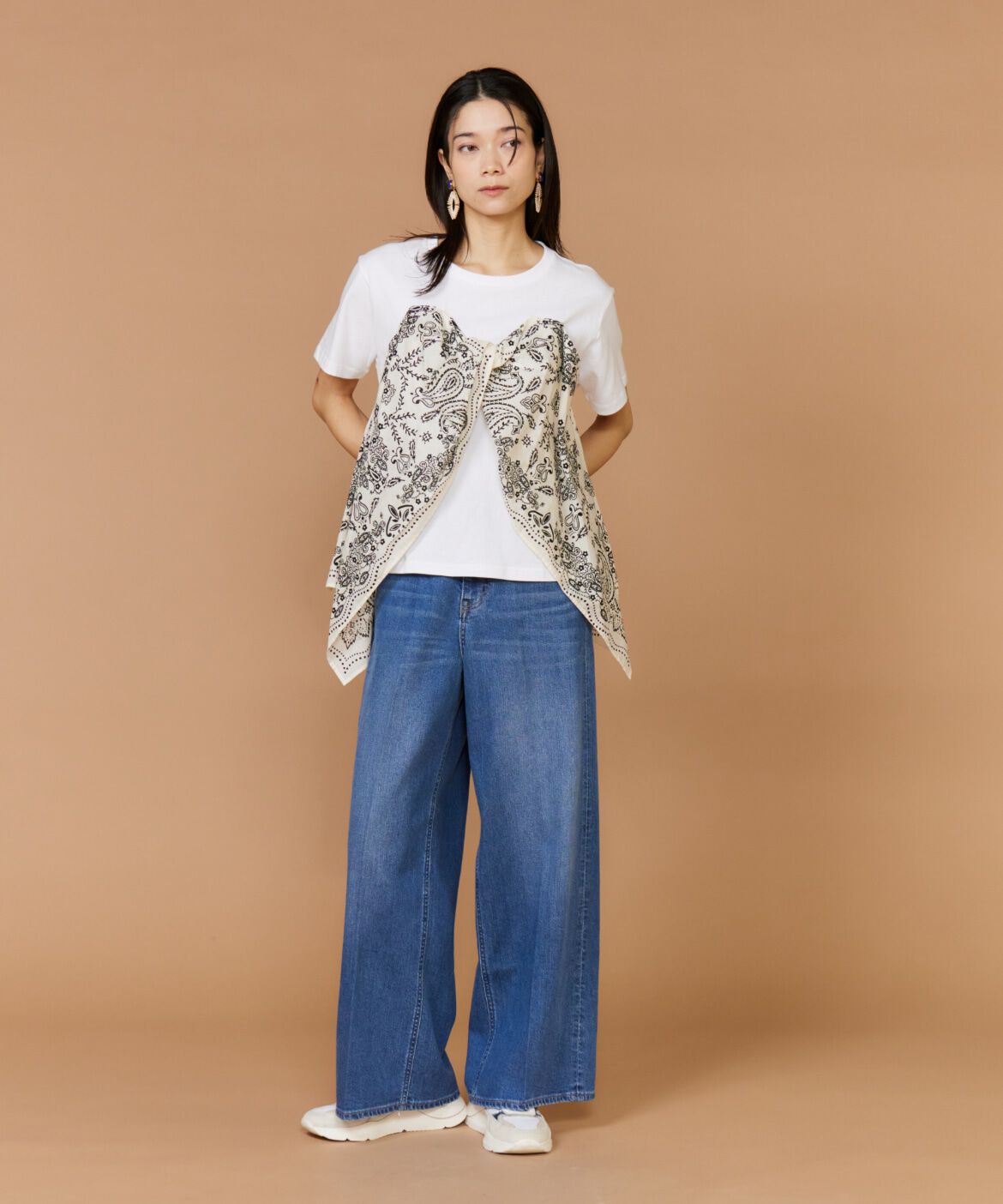 INED「半袖シャツ&amp;ビスチェ《manipuri》」|Tシャツ・カットソー|