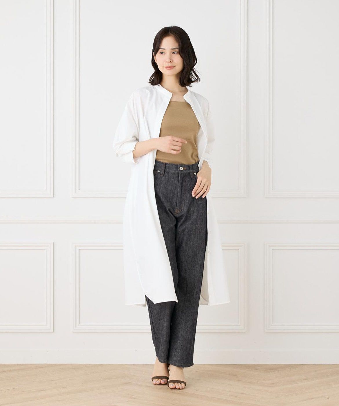 DAY by DAY it&rsquo;s international「サテン切り替えタンクトップ《スビン綿MIXフライス》」|タンクトップ|