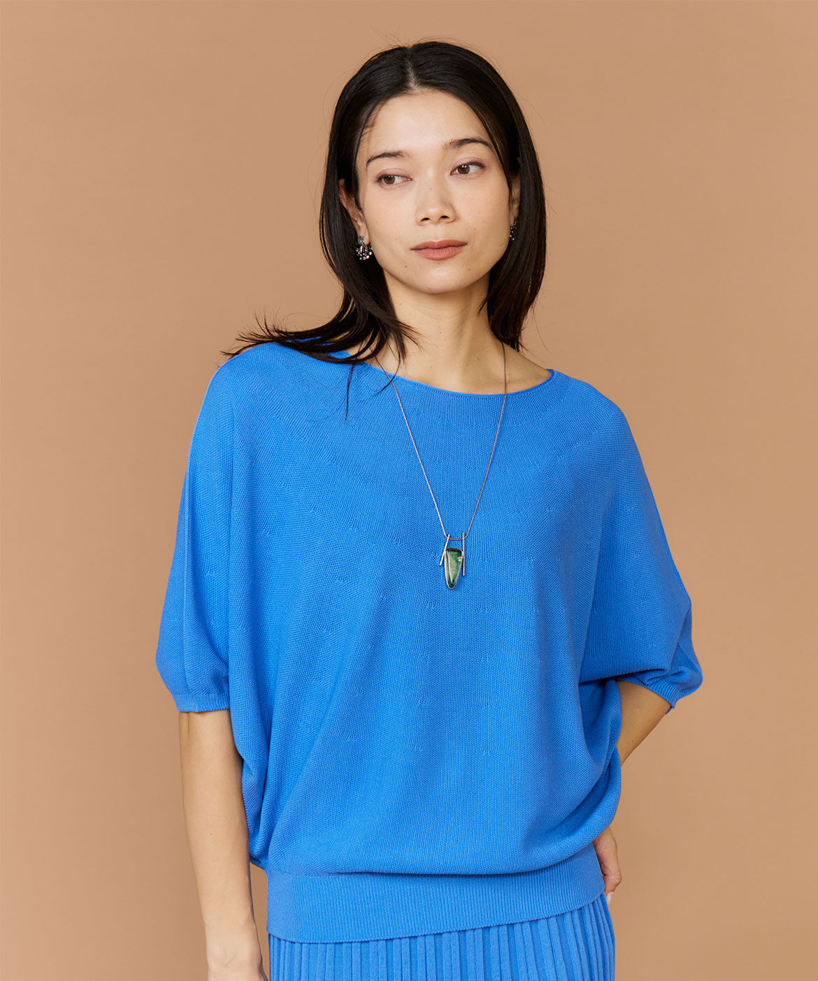 INED「《大きいサイズ》ドルマンスリーブニット《Cuoo》」|ニット・セーター|