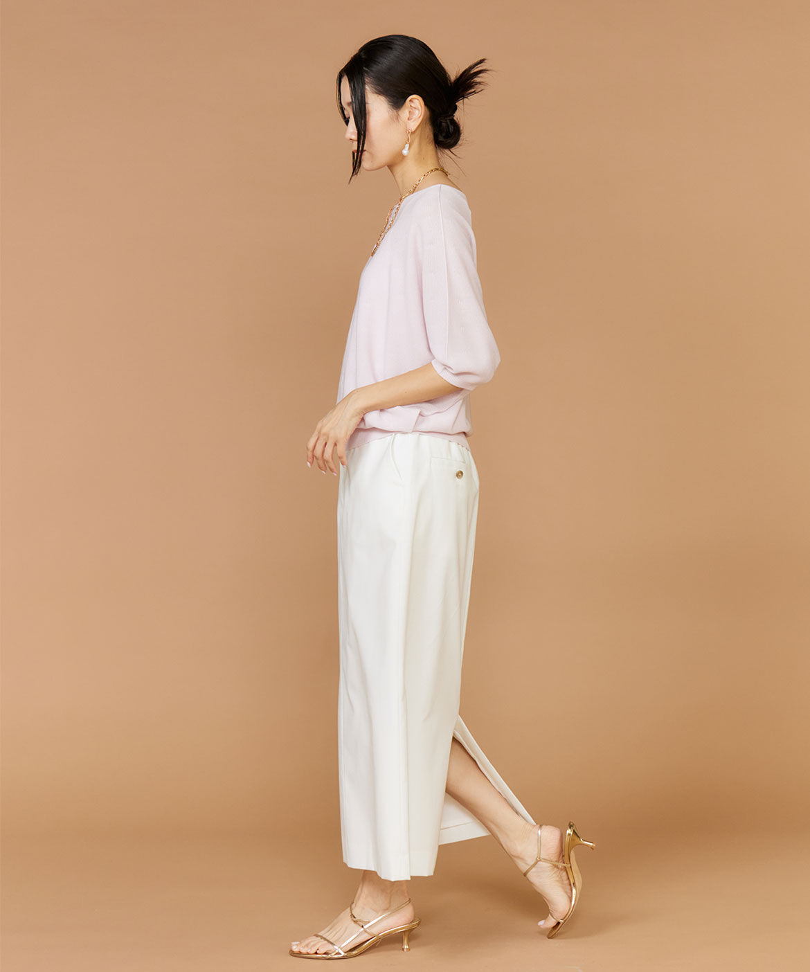 INED「《大きいサイズ》ドルマンスリーブニット《Cuoo》」|ニット・セーター|