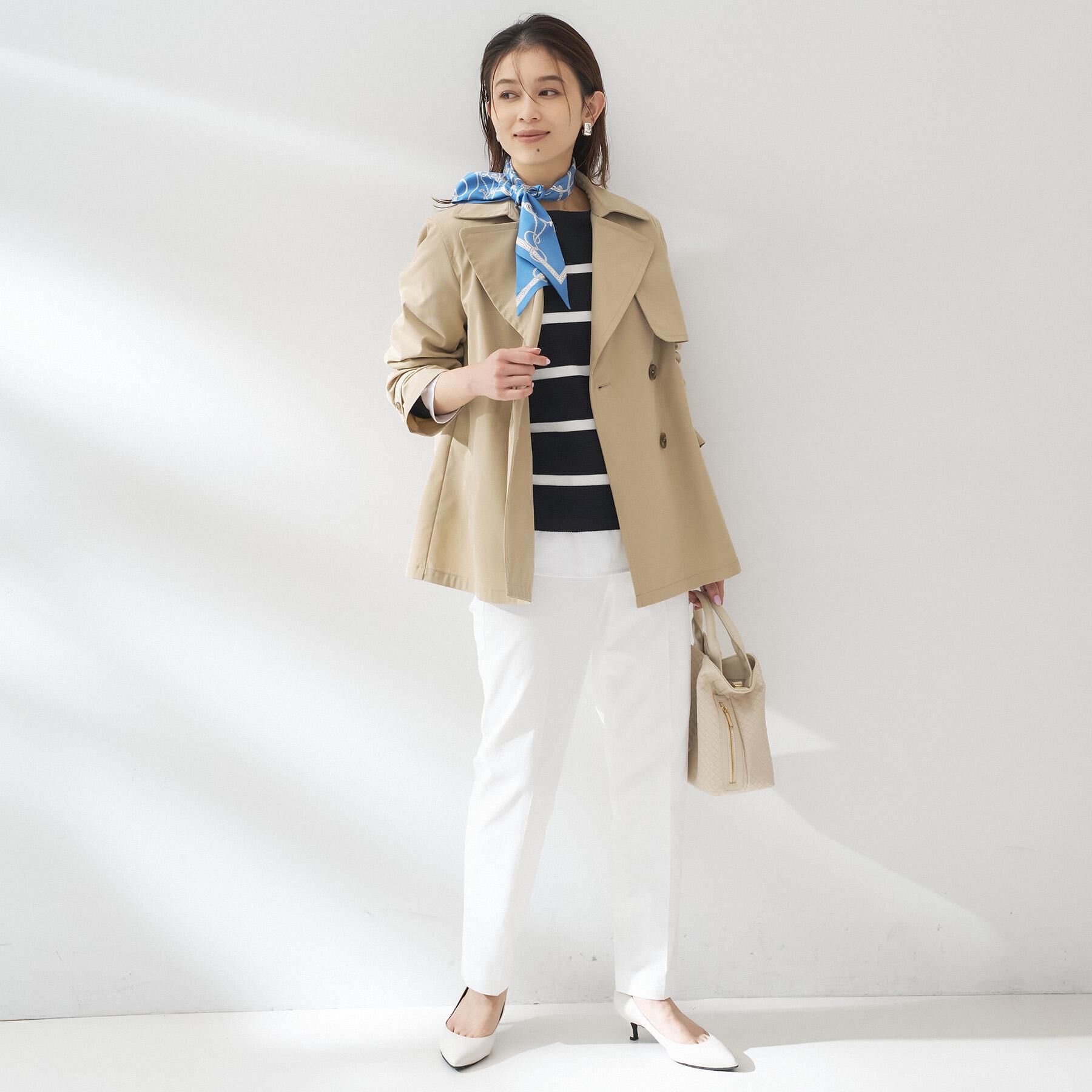 UNTITLED「【ゆったり/洗える】クロップドニットプルオーバー」|ニット・セーター|