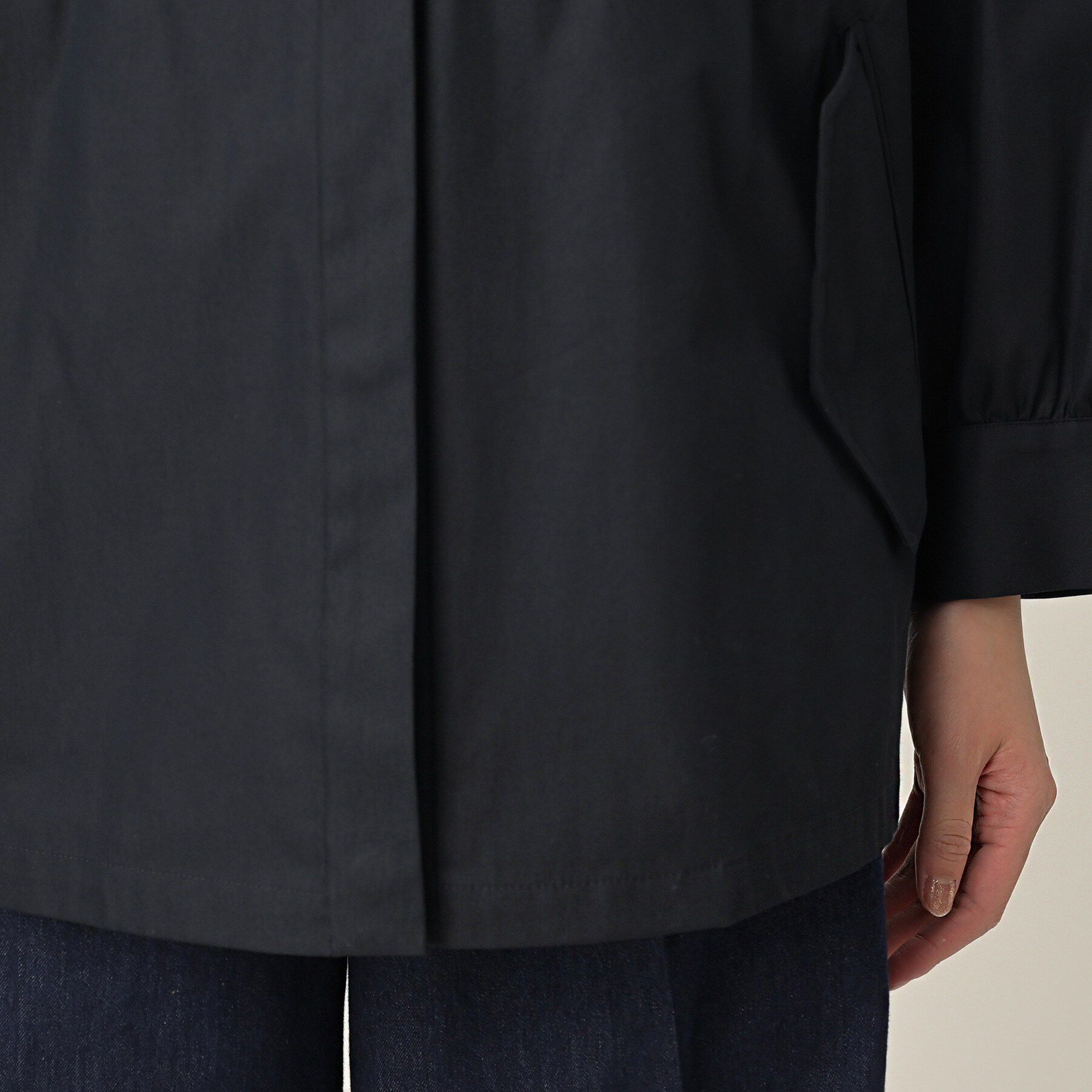 UNTITLED「【はっ水】ライトコットンミリタリーコート」|ノーカラーコート|