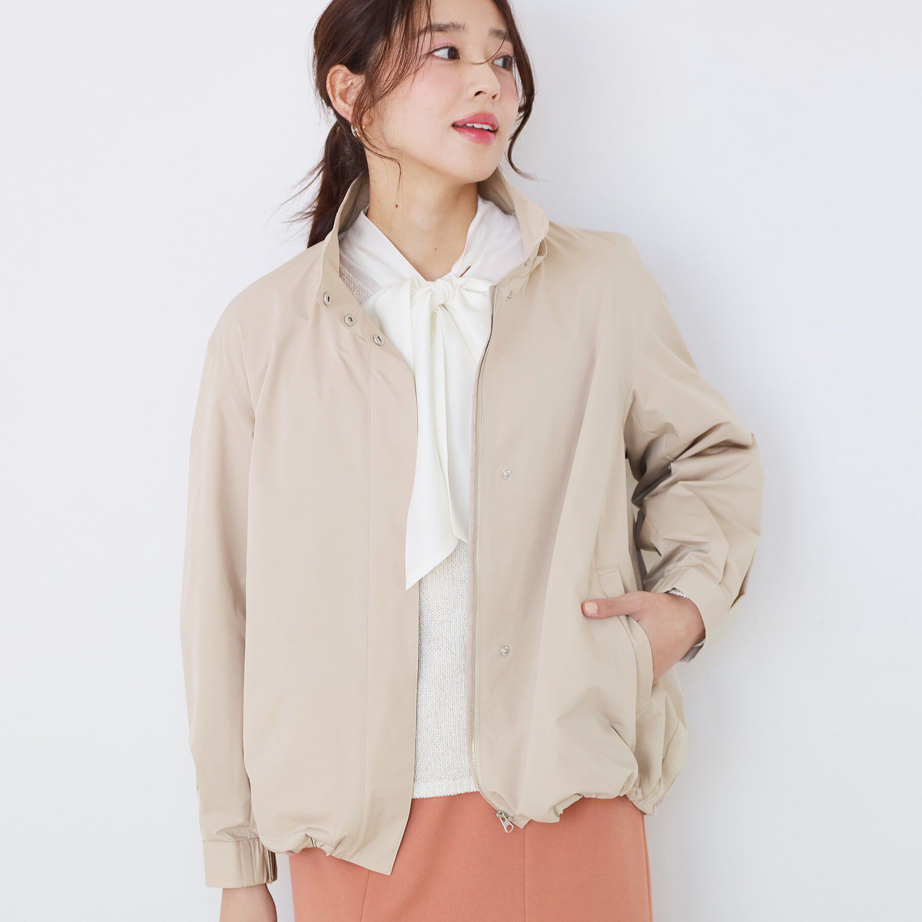 COUP DE CHANCE「【手洗い可／裏地なし／袖プッシュアップ可／フード取外し可】マウンテンパーカー」|ブルゾン・スタジャン|