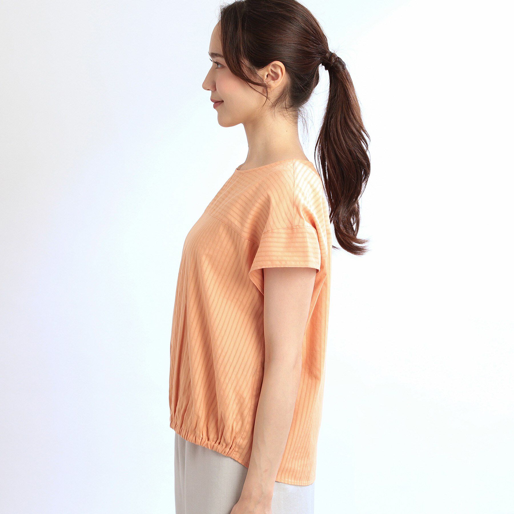 Reflect「【夏SALE／E‐QUALITY／手洗い可】フレンチスリーブブラウス」|シャツ・ブラウス|