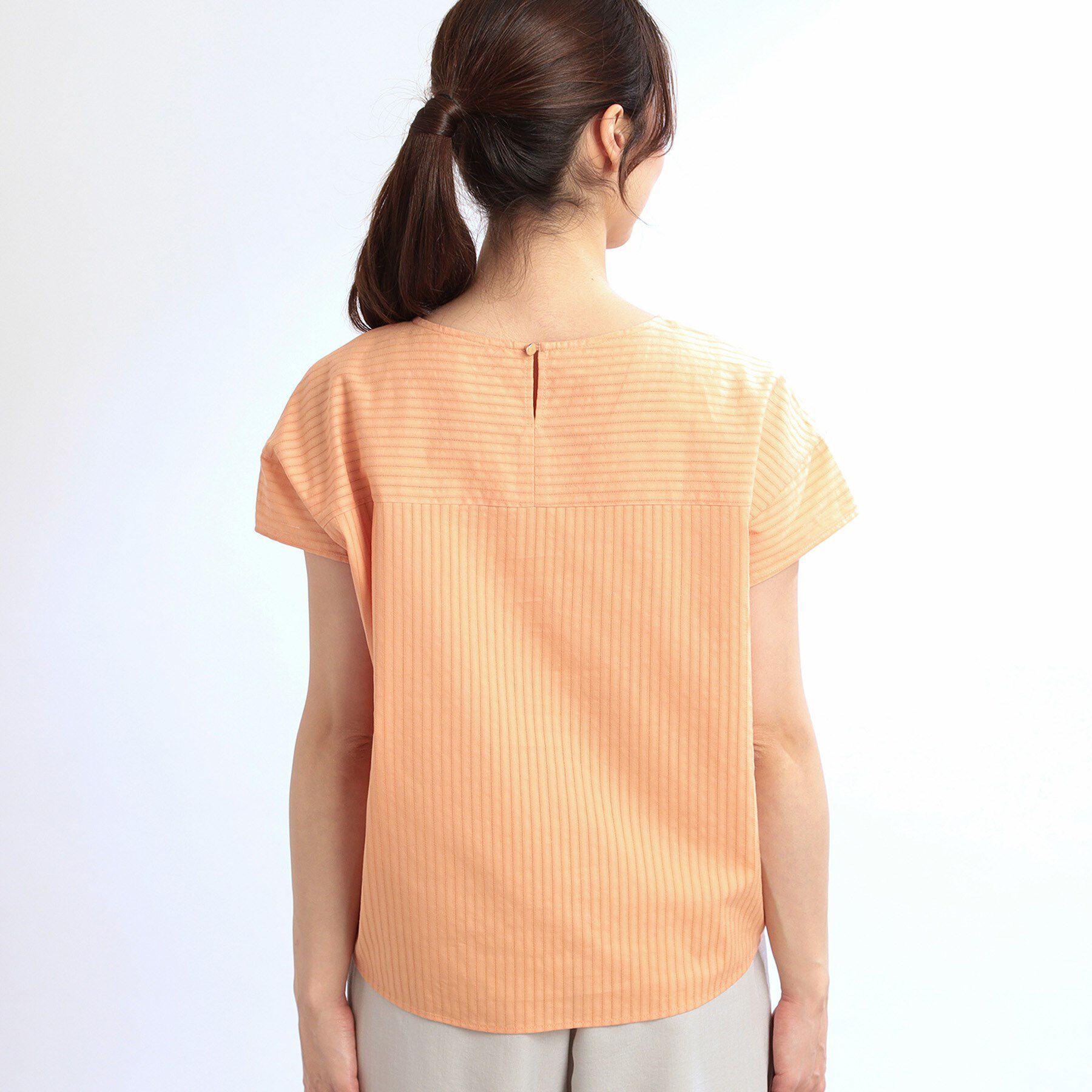 Reflect「【夏SALE／E‐QUALITY／手洗い可】フレンチスリーブブラウス」|シャツ・ブラウス|