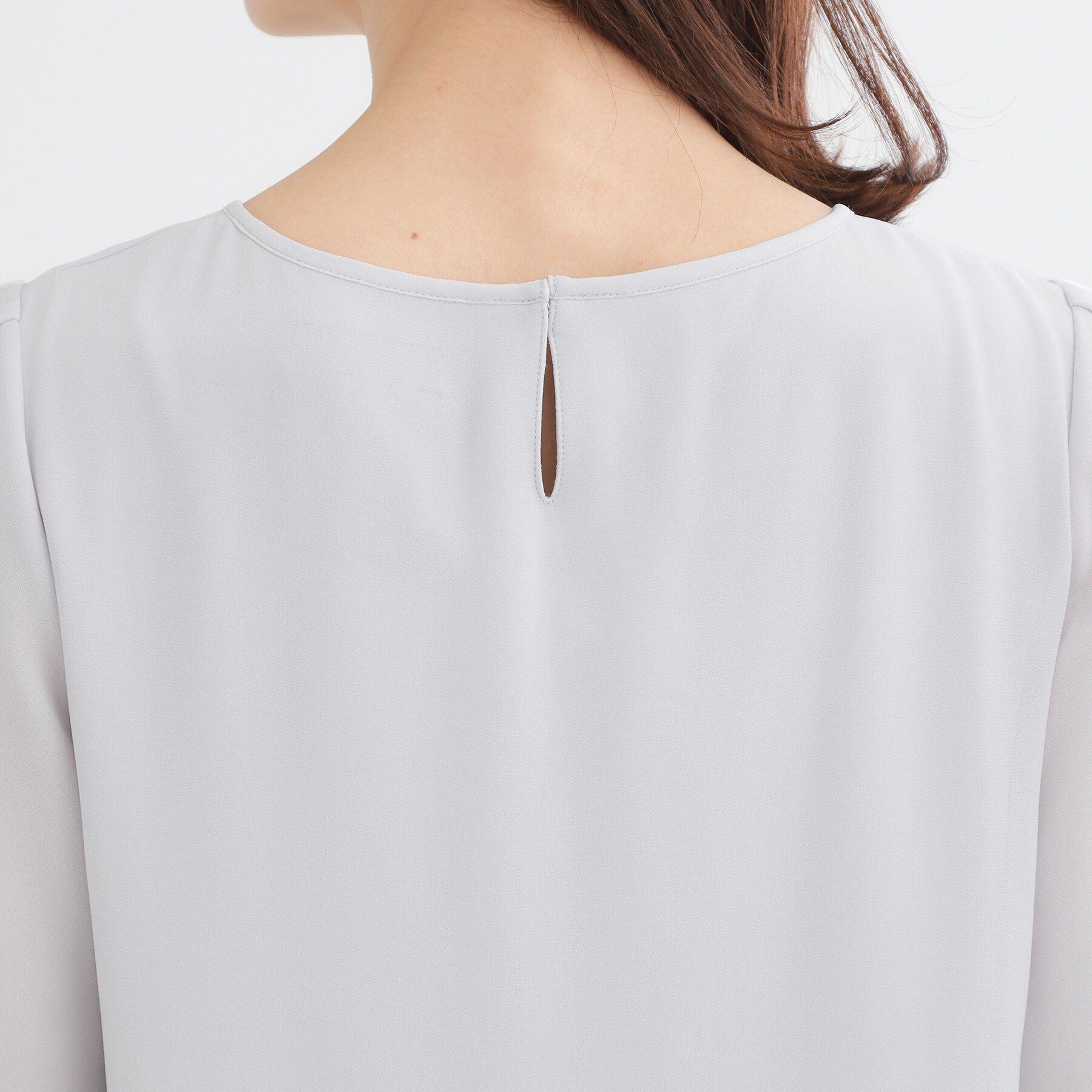 Reflect「【UVカット／接触冷感】五分袖シフォンブラウス」|シャツ・ブラウス|