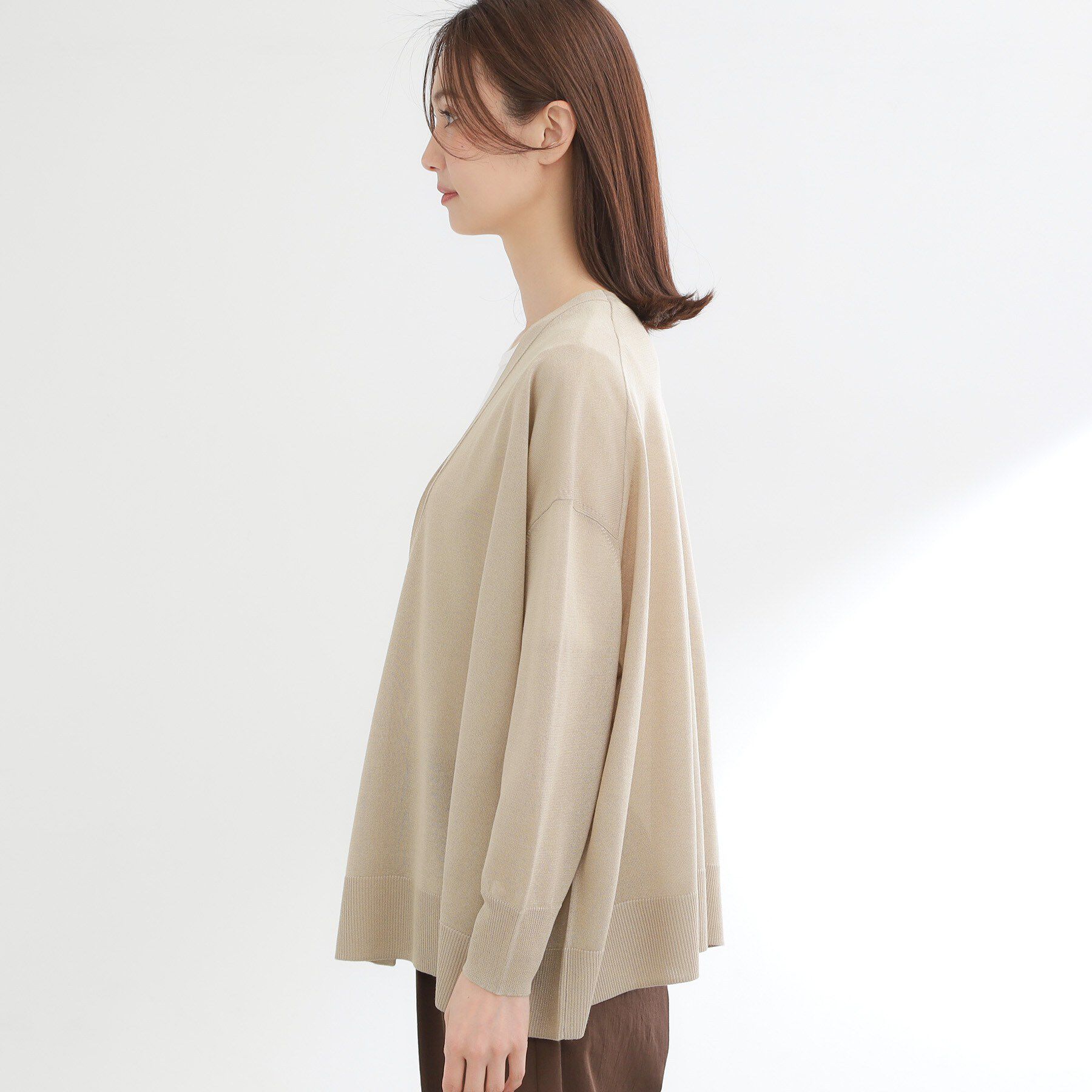 Reflect「【冷房対策に◎】すっきり見え着流しカーディガン」|カーディガン|
