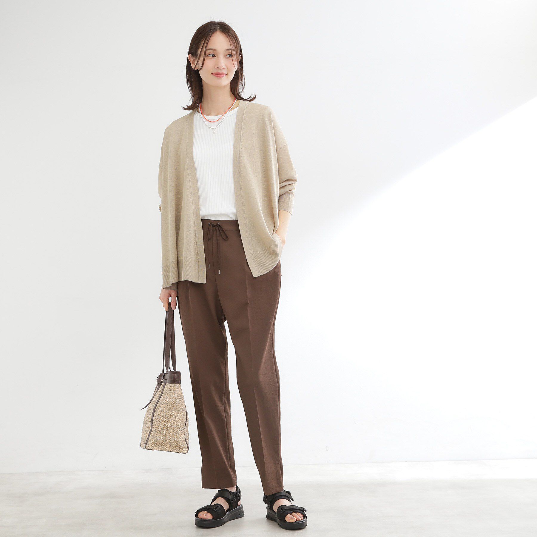 Reflect「【冷房対策に◎】すっきり見え着流しカーディガン」|カーディガン|