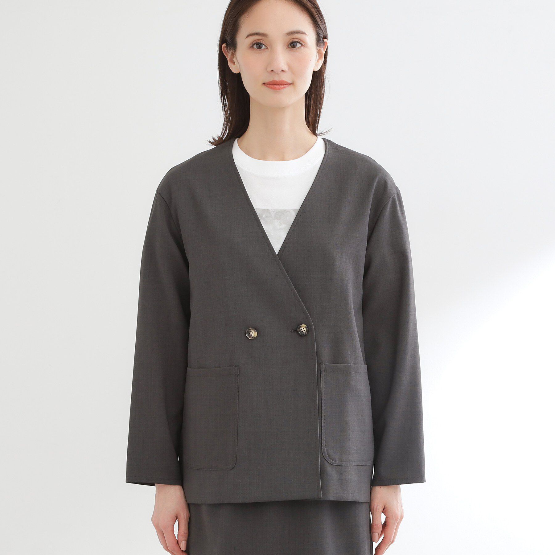 Reflect「【単品使い◎】ジャケット＋ナロースカートセット」|スーツ|