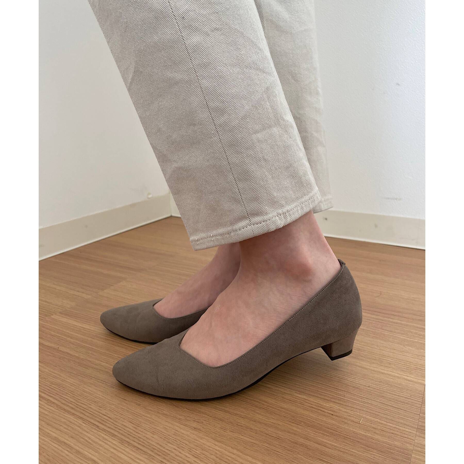 grove「【はっ水加工】やわここちローヒールパンプス(3.0cm)」|パンプス|