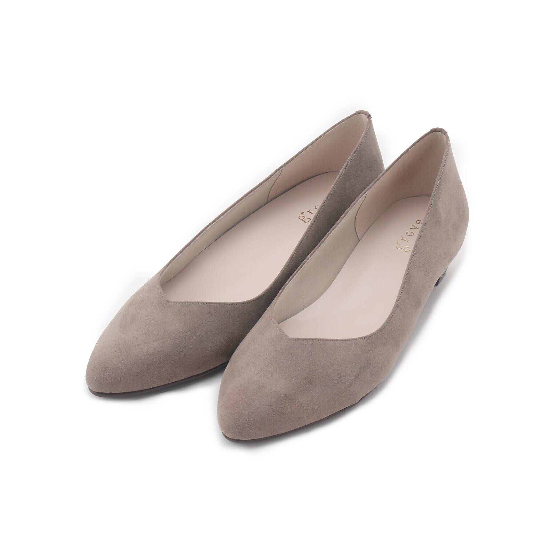 grove「【はっ水加工】やわここちローヒールパンプス(3.0cm)」|パンプス|ｻﾝﾄﾞﾍﾞｰｼﾞｭ(053)