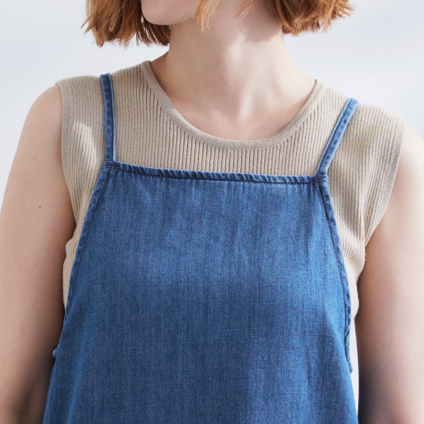 grove「【Lee】DENIM CAMISOLE DRESS」|ワンピース|