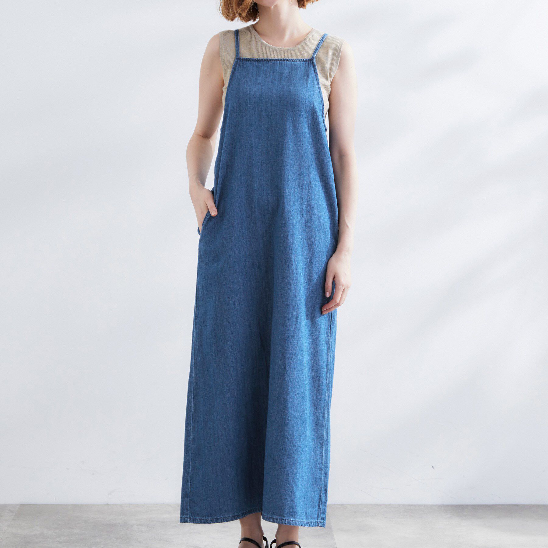 grove「【Lee】DENIM CAMISOLE DRESS」|ワンピース|