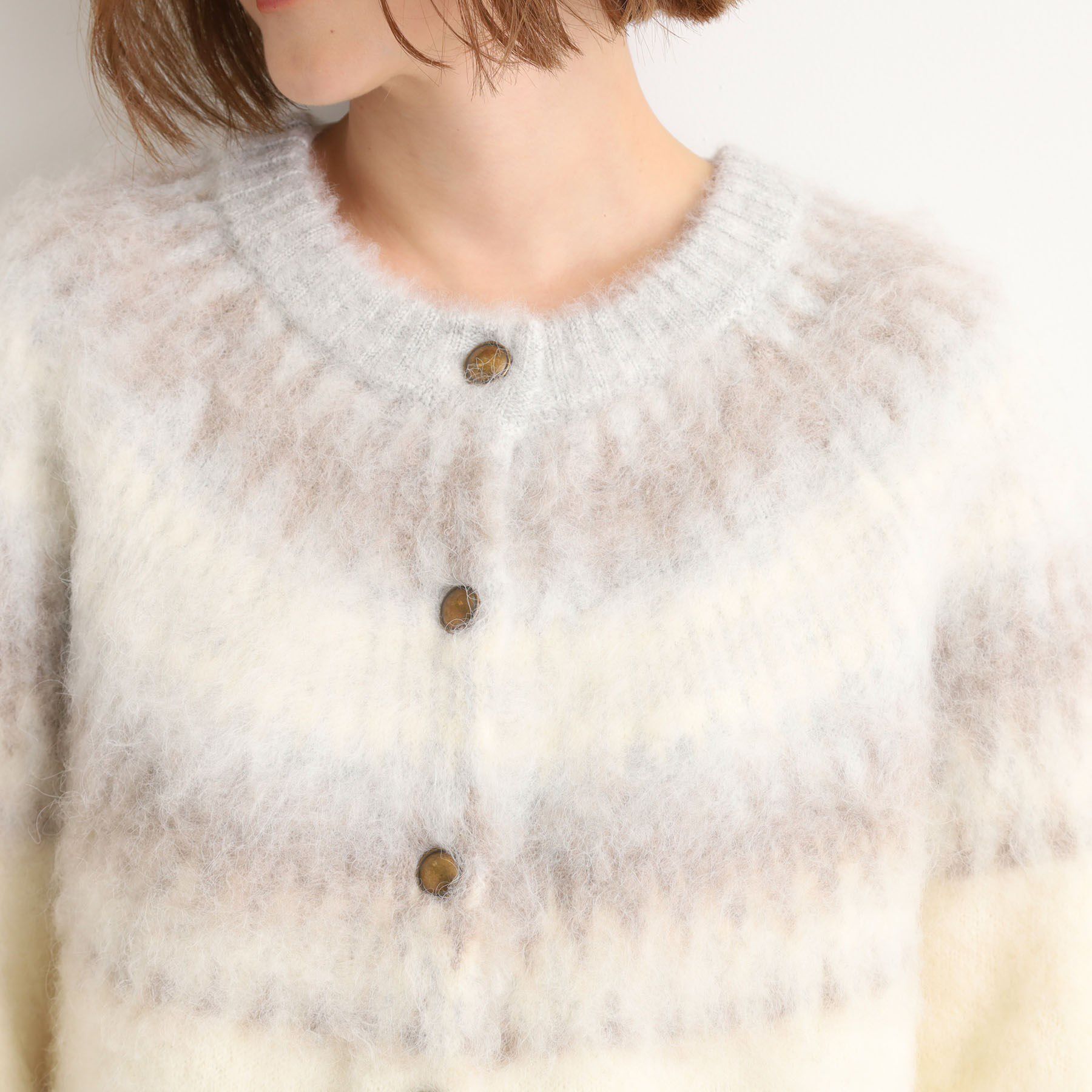 grove「求心柄ジャカードニットカーディガン」|カーディガン|