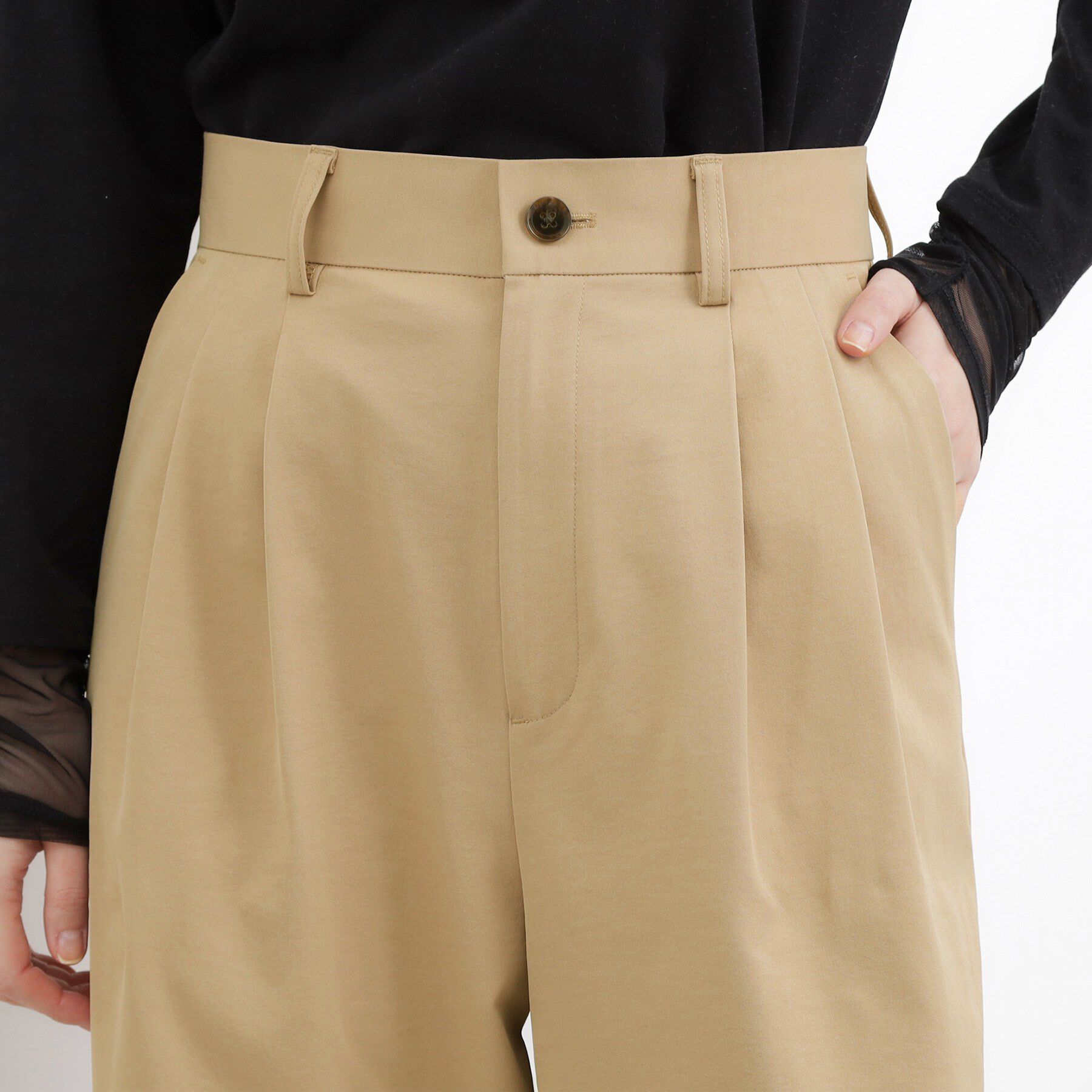 grove「ツータック ワイドチノパンツ」|その他|