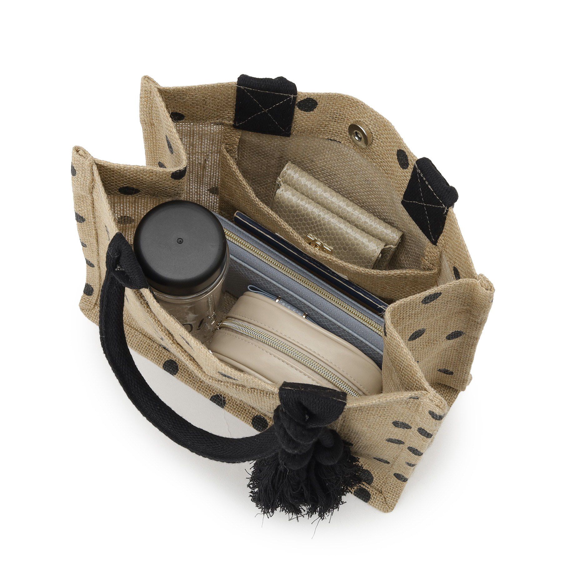 grove「アソートジュートタッセルトート」|トートバッグ|