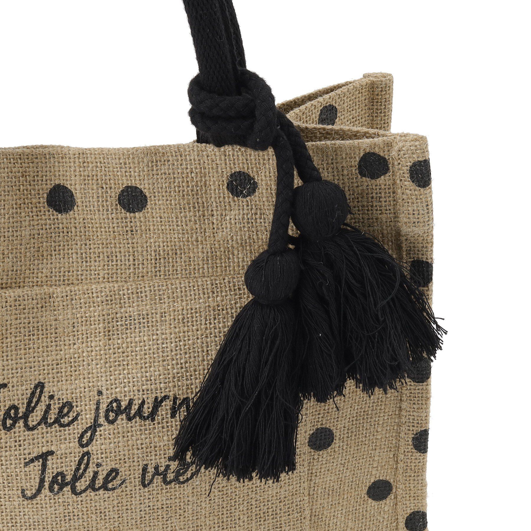 grove「アソートジュートタッセルトート」|トートバッグ|