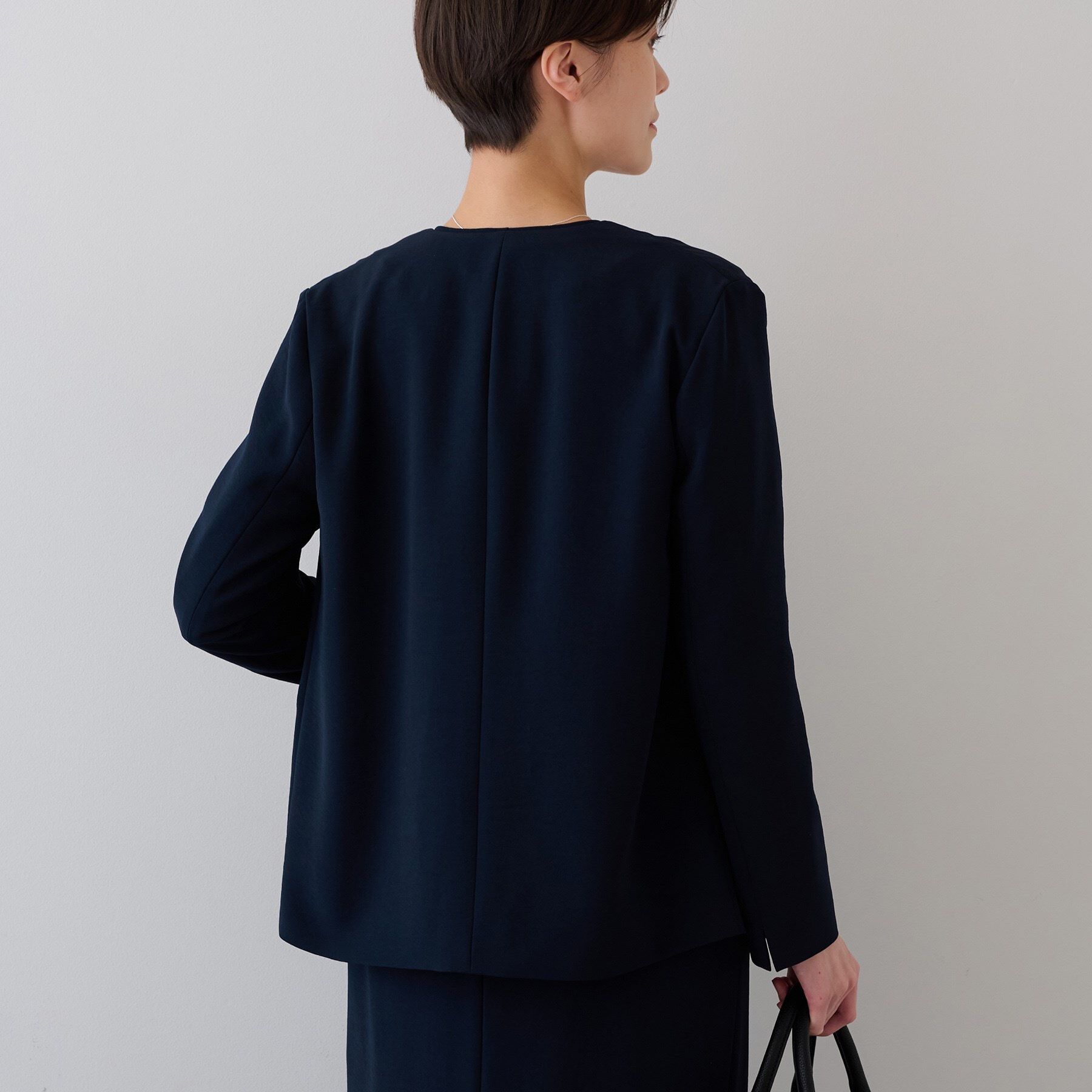 INDIVI「【着る日傘/遮熱/UVケア】ノーカラージャケット」|スーツ|