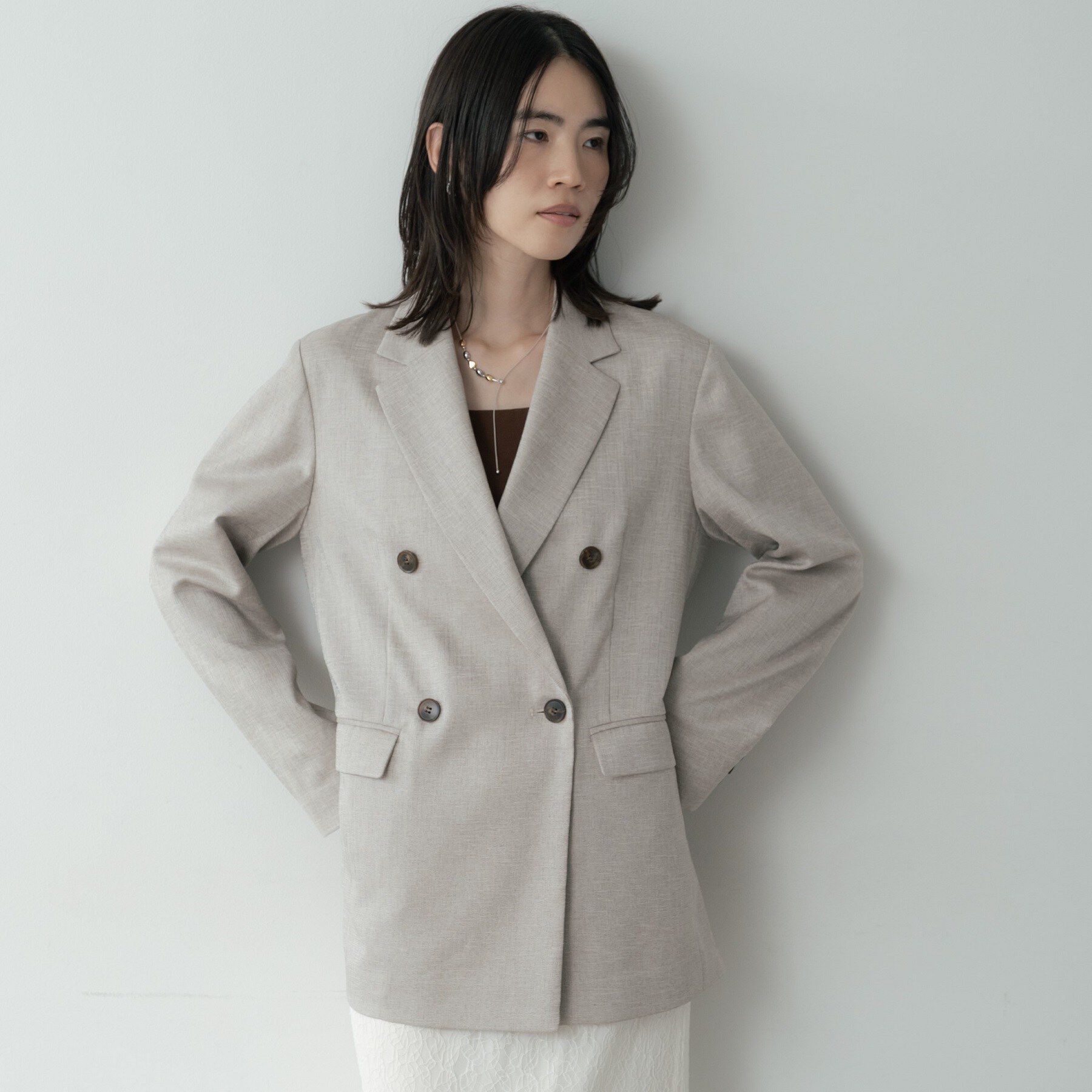 GALLEST「ダブルブレストオーバージャケット」|テーラードジャケット|