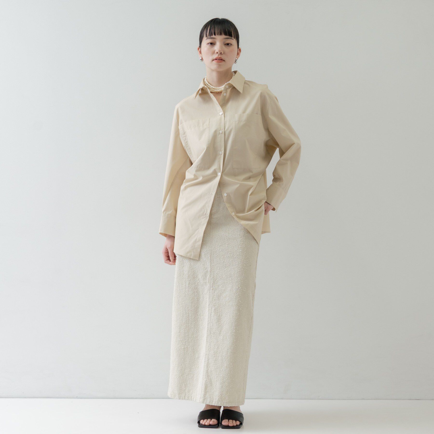 GALLEST「Timeless｜ビッグポケットフォルムシャツ【接触冷感】」|シャツ・ブラウス|