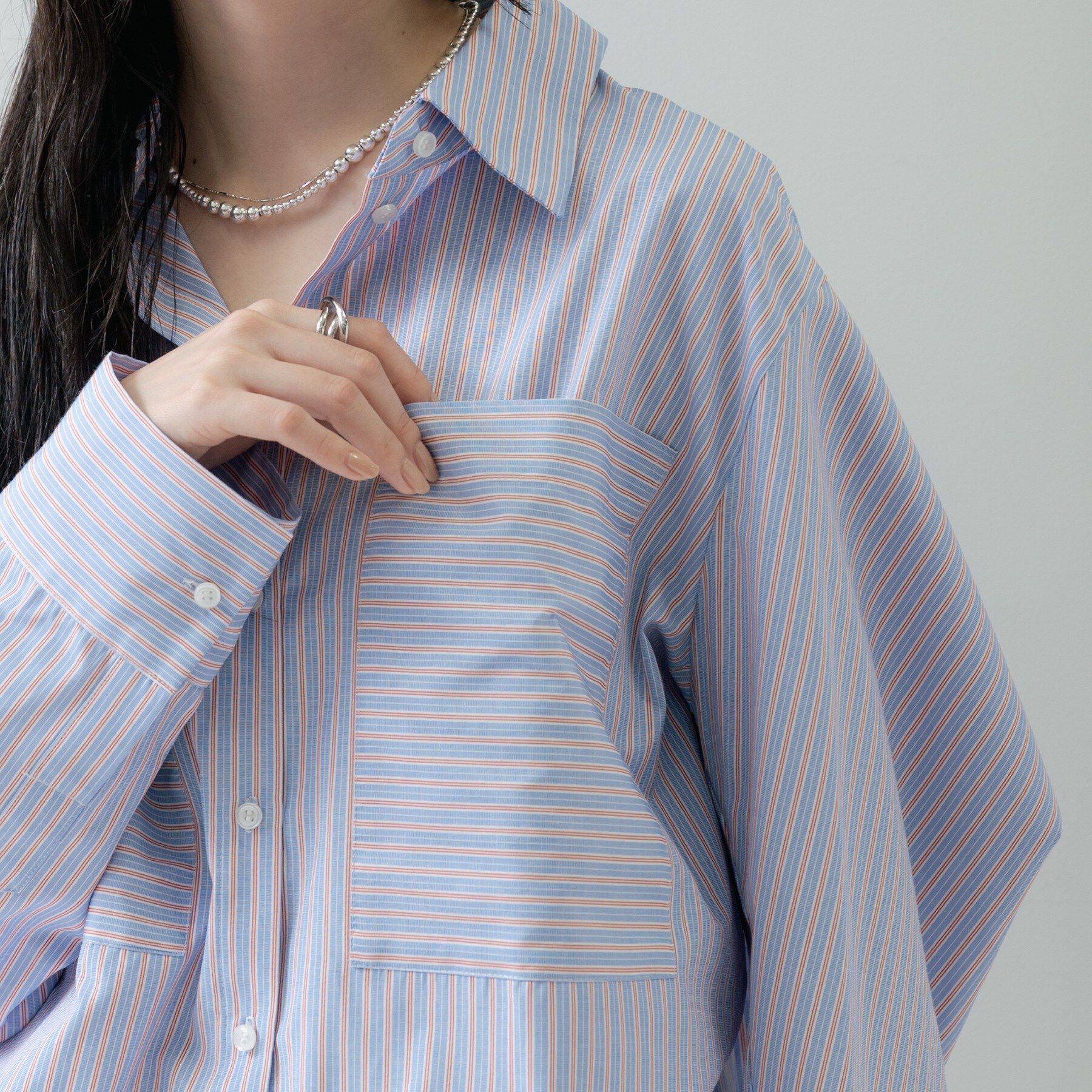 GALLEST「Timeless｜ビッグポケットフォルムシャツ【接触冷感】」|シャツ・ブラウス|