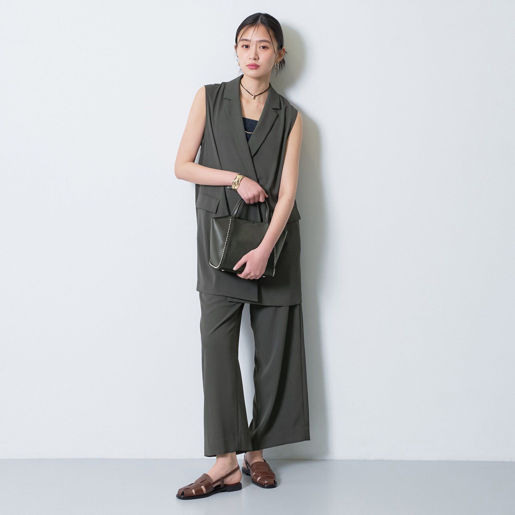 INDIVI「【さらに軽く軽快！／着る日傘】颯爽ジレジャケット」|ベスト・ジレ|