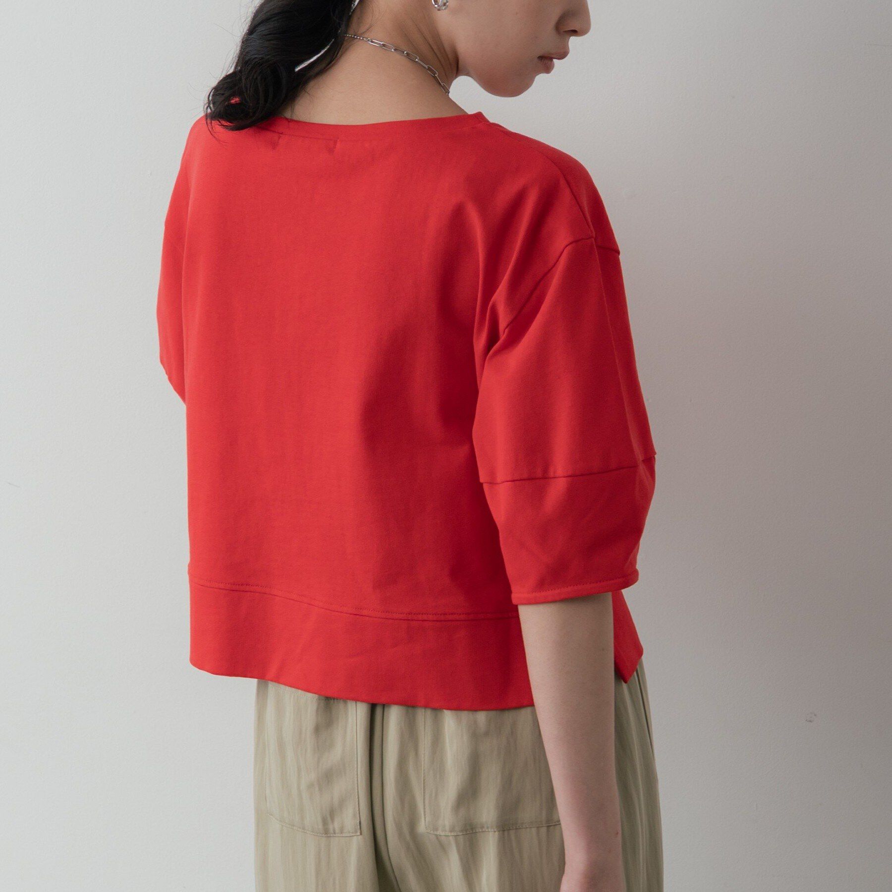 GALLEST「【マシンウォッシュ/接触冷感】ハーフスリーブフォルムカットソー」|Tシャツ・カットソー|