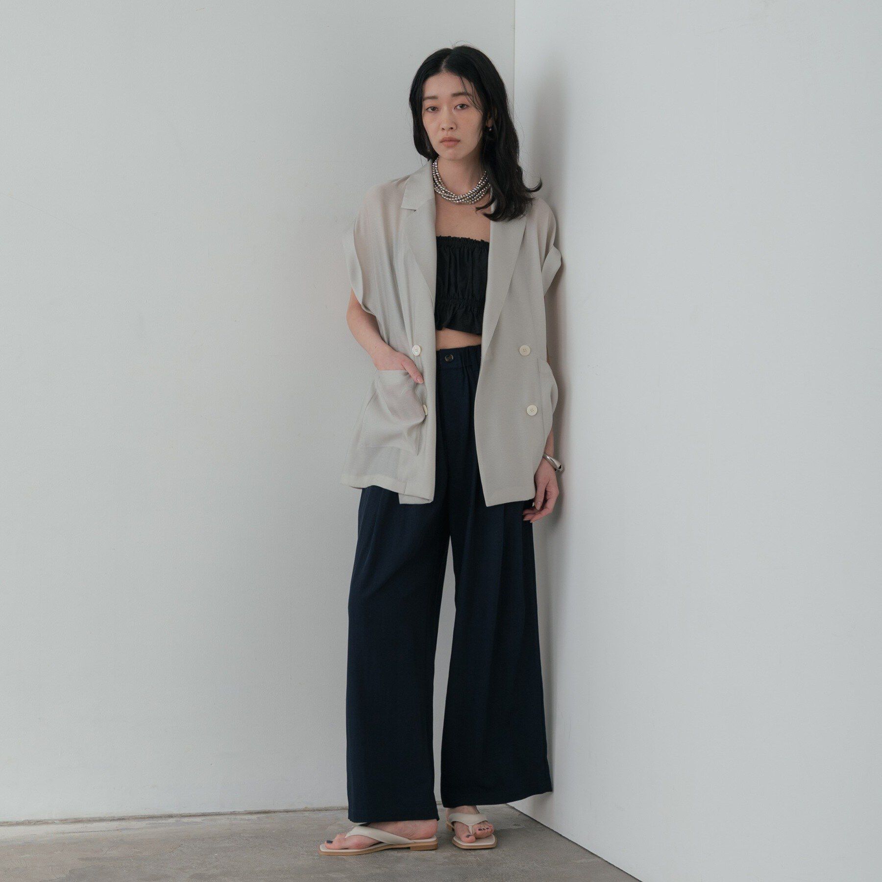 GALLEST「ワッシャーシアーダブルジャケット」|テーラードジャケット|