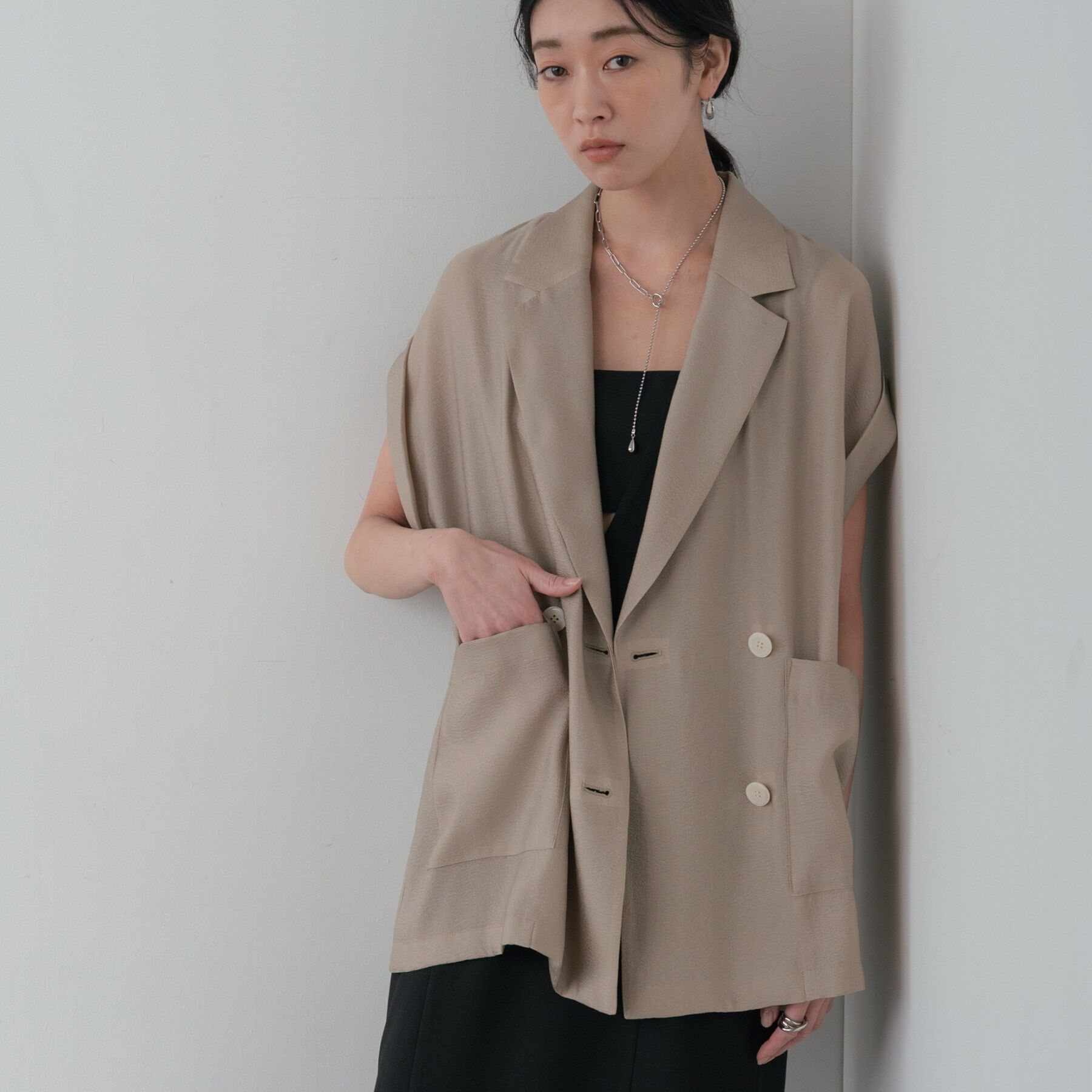 GALLEST「ワッシャーシアーダブルジャケット」|テーラードジャケット|