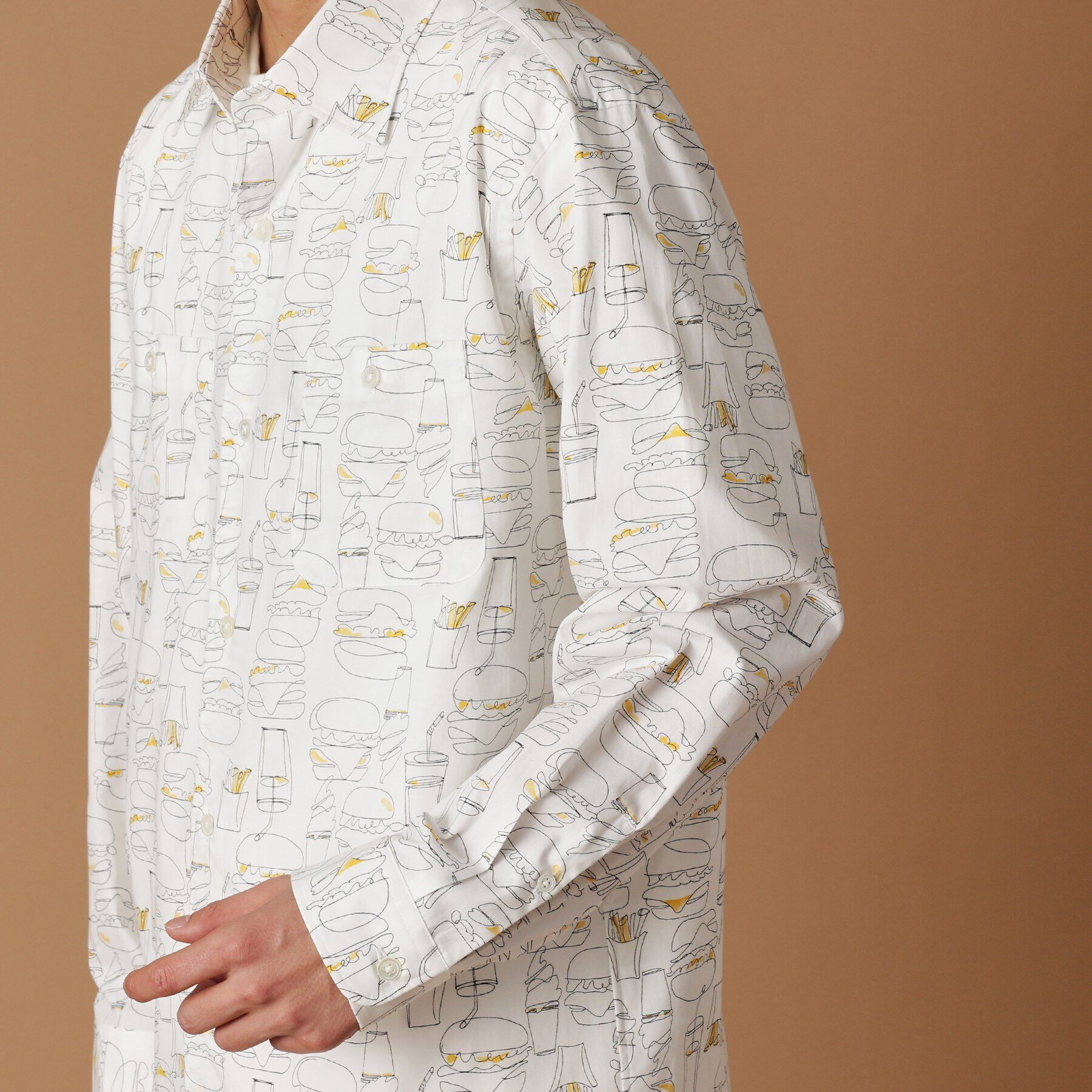 40CARATS&525「ハンバーガープリント シャツ」|シャツ・ブラウス|