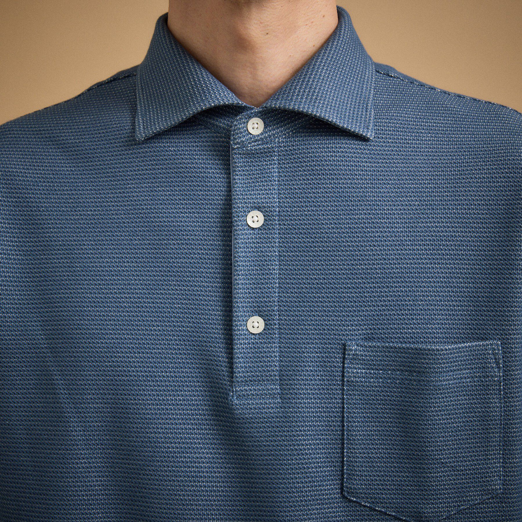 TAKEO KIKUCHI「【抗菌防臭】ハニカムメランジ ポロシャツ」|ポロシャツ|