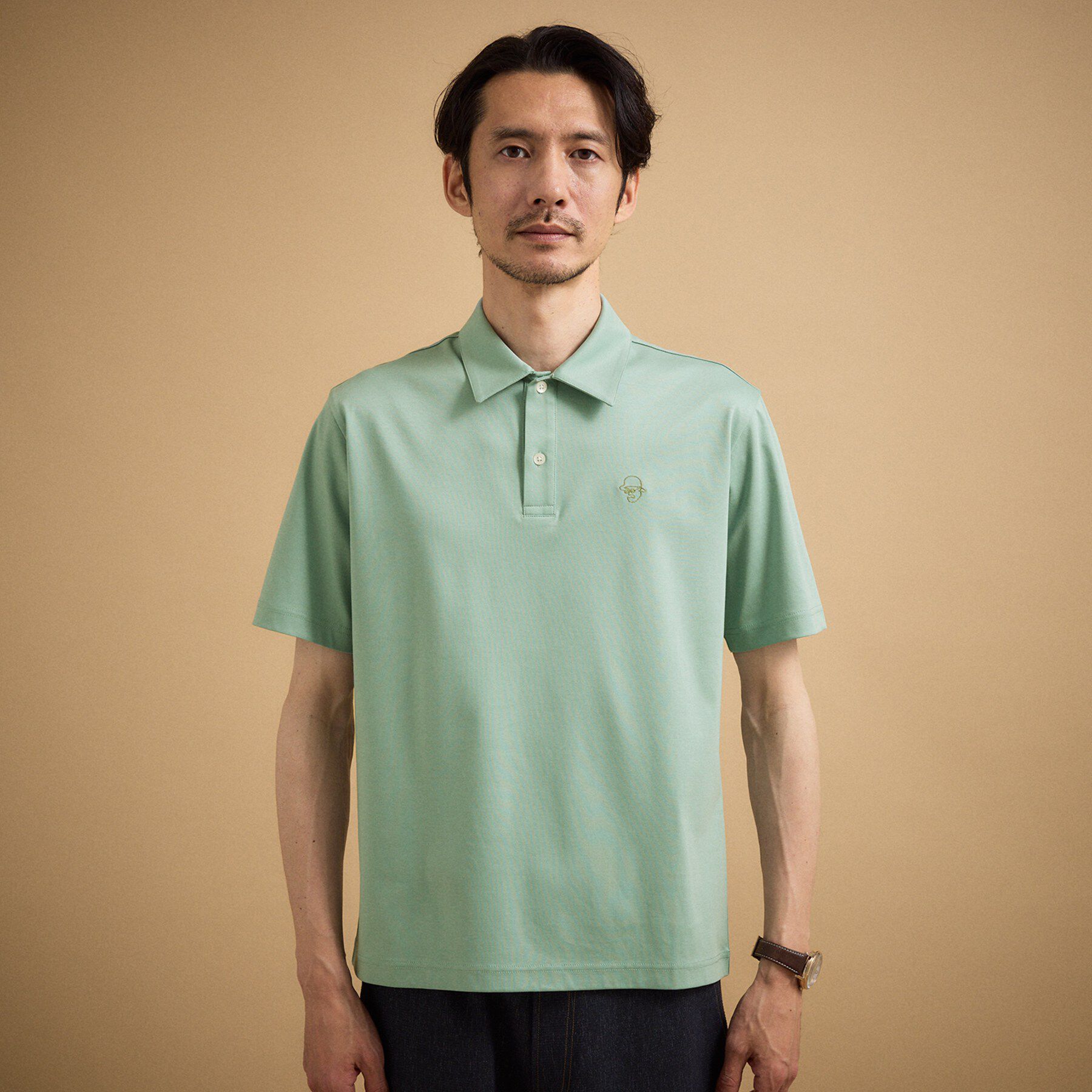 TAKEO KIKUCHI「アイスクリアコットン ワンポイント ポロシャツ」|ポロシャツ|
