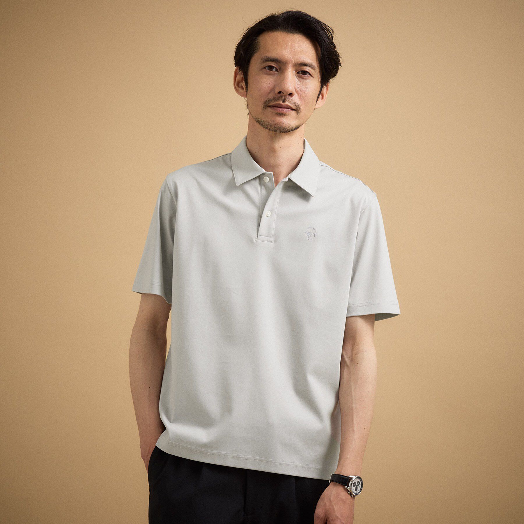 TAKEO KIKUCHI「アイスクリアコットン ワンポイント ポロシャツ」|ポロシャツ|