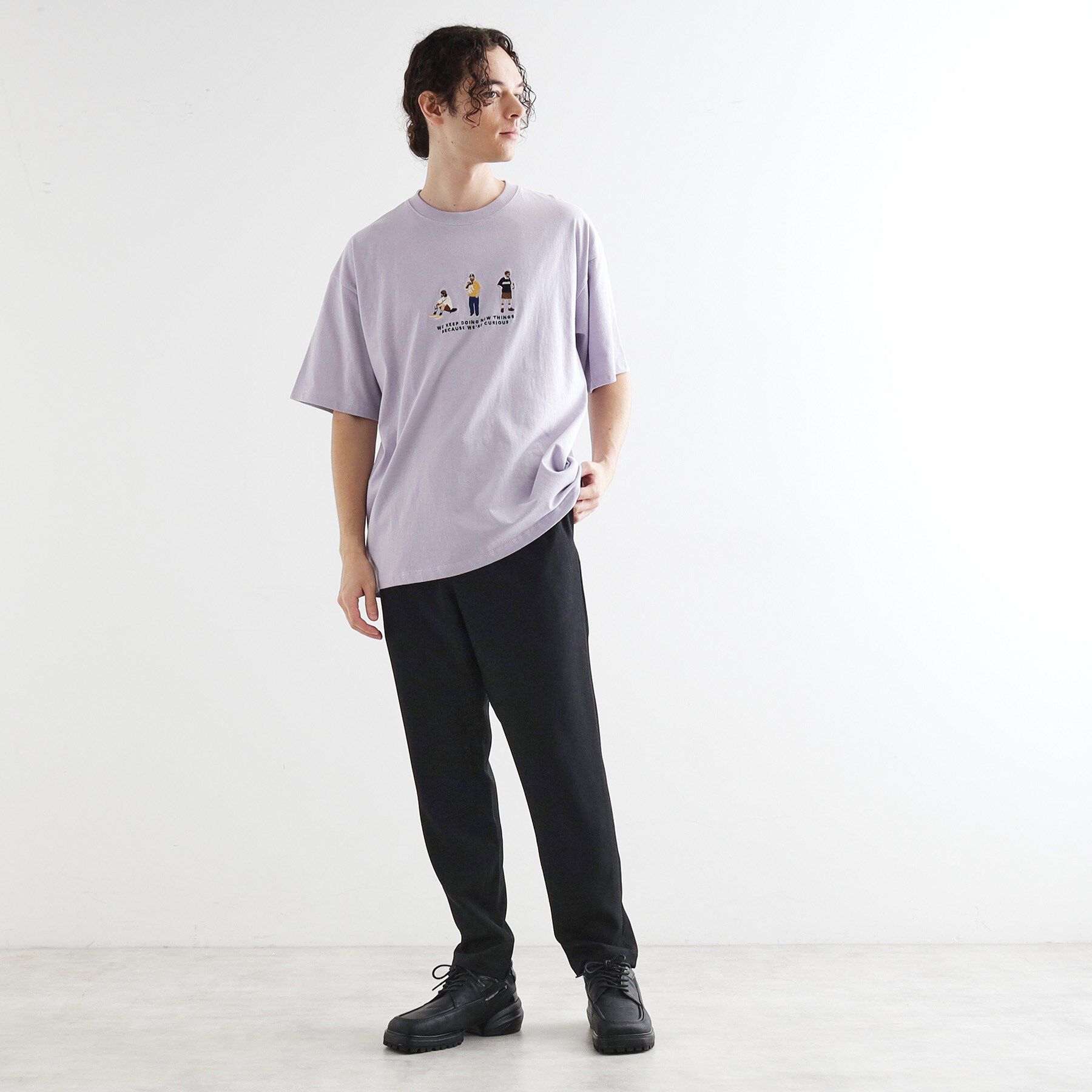 tk.TAKEO KIKUCHI「ピープル刺繍Tシャツ」|Tシャツ・カットソー|