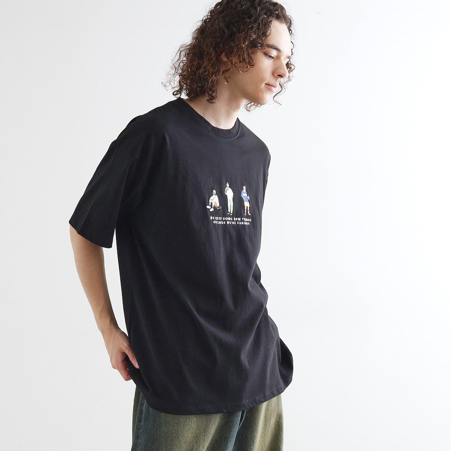 tk.TAKEO KIKUCHI「ピープル刺繍Tシャツ」|Tシャツ・カットソー|