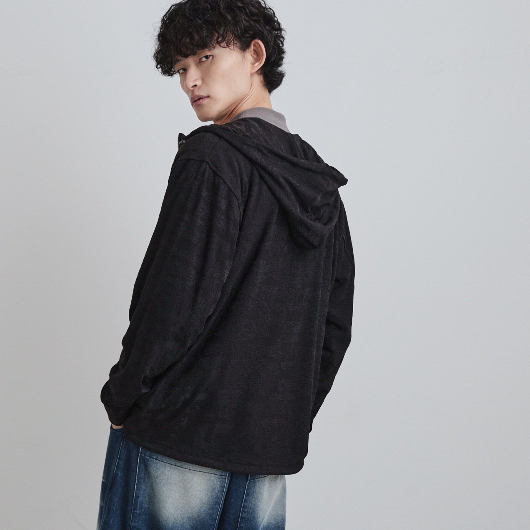 tk.TAKEO KIKUCHI「ジャカードジップパーカー」|パーカー|