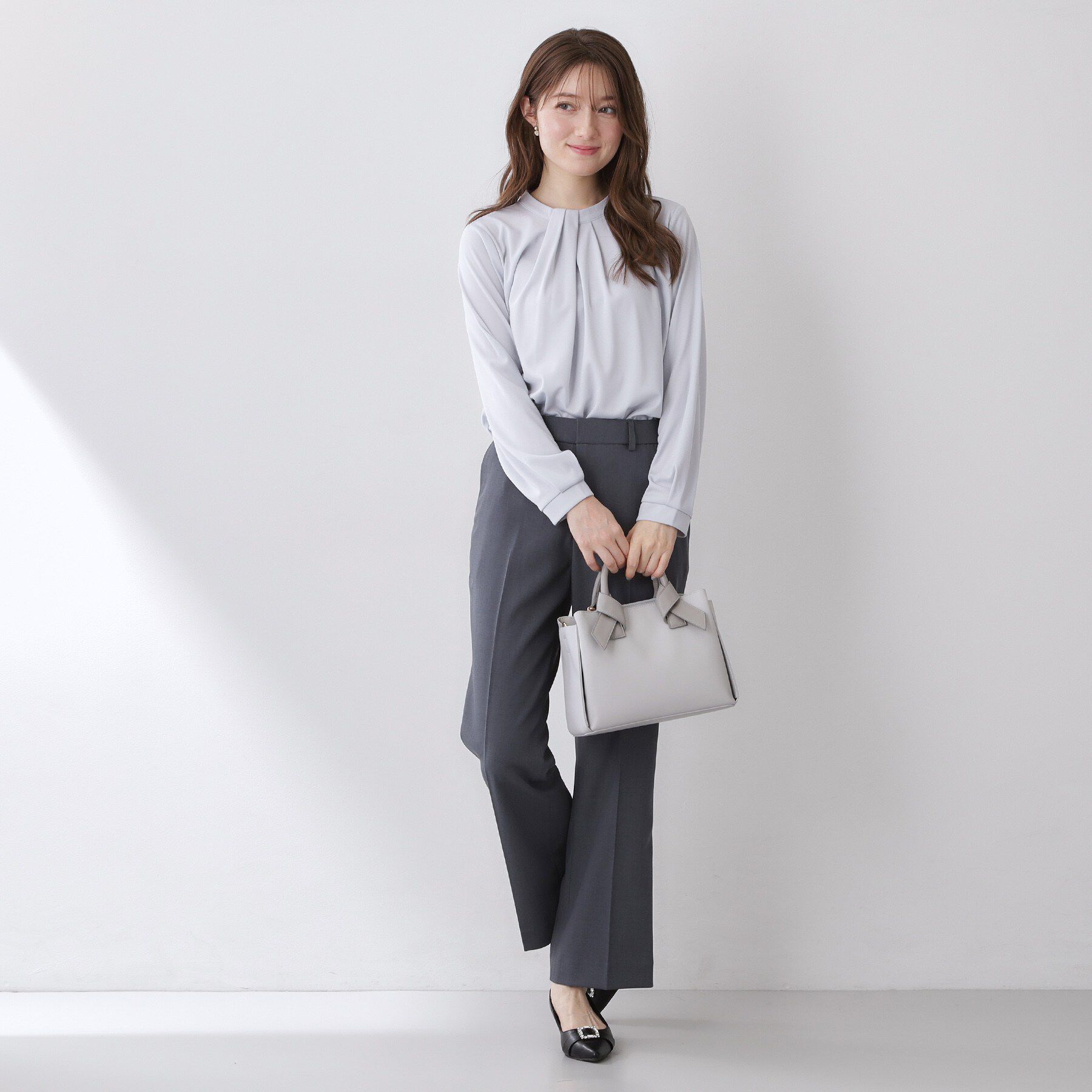 index「ランダムタックトップス【洗濯機OK/吸水速乾/接触冷感/UVケア】《5col》」|Tシャツ・カットソー|