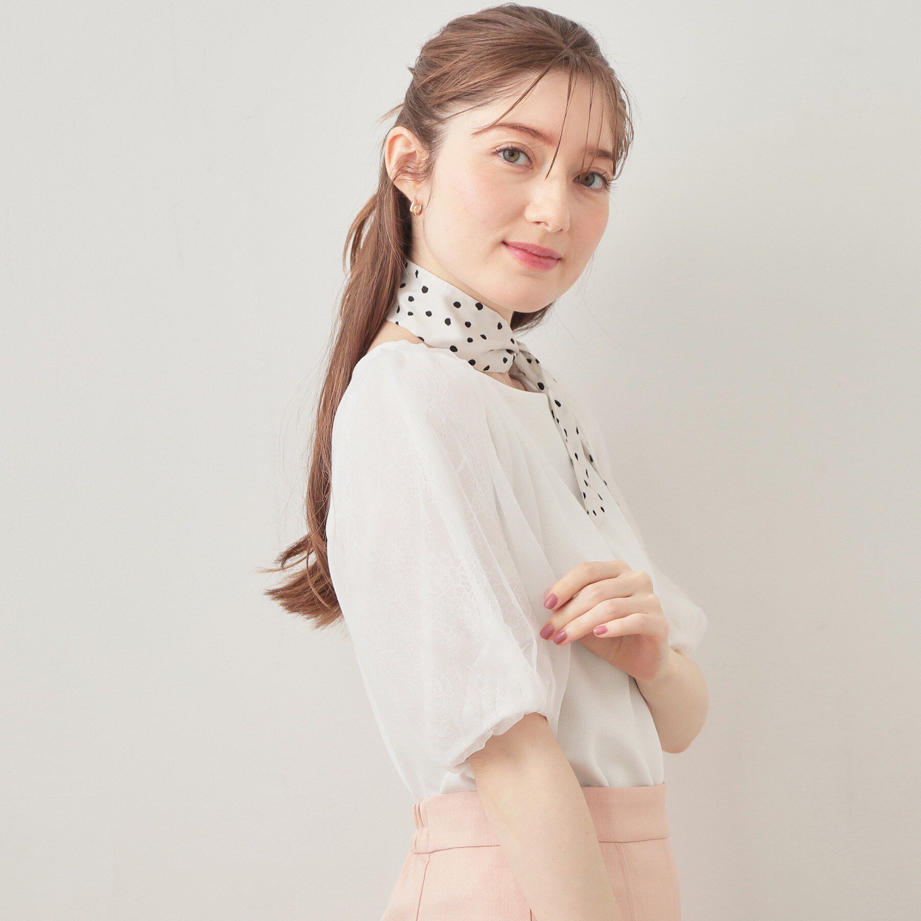 index「シアーバルーンスリーブトップス【洗濯機OK・接触冷感・UVケア】」|Tシャツ・カットソー|