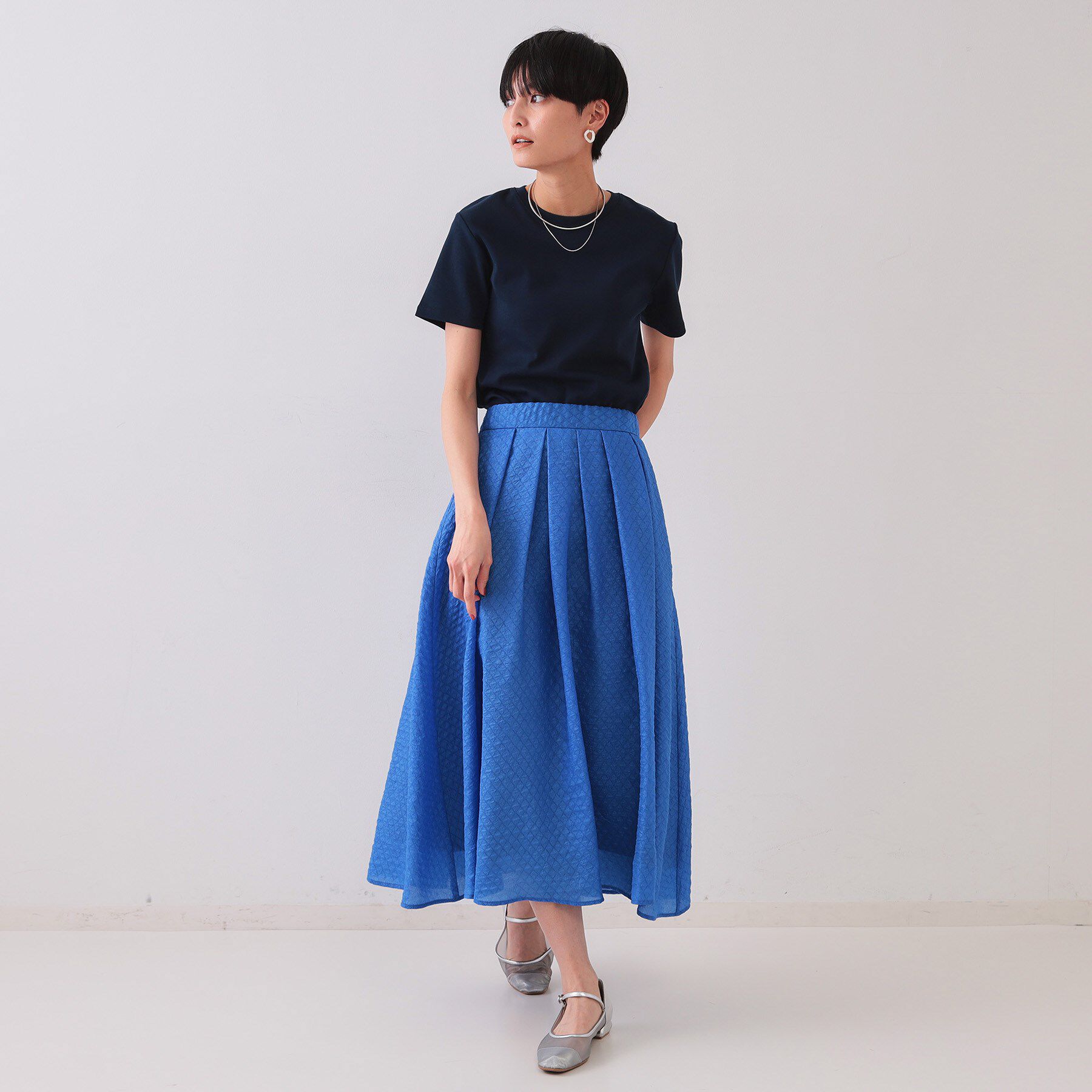 OPAQUE.CLIP「フライスベーシックTシャツ【洗濯機洗い可】」|Tシャツ・カットソー|