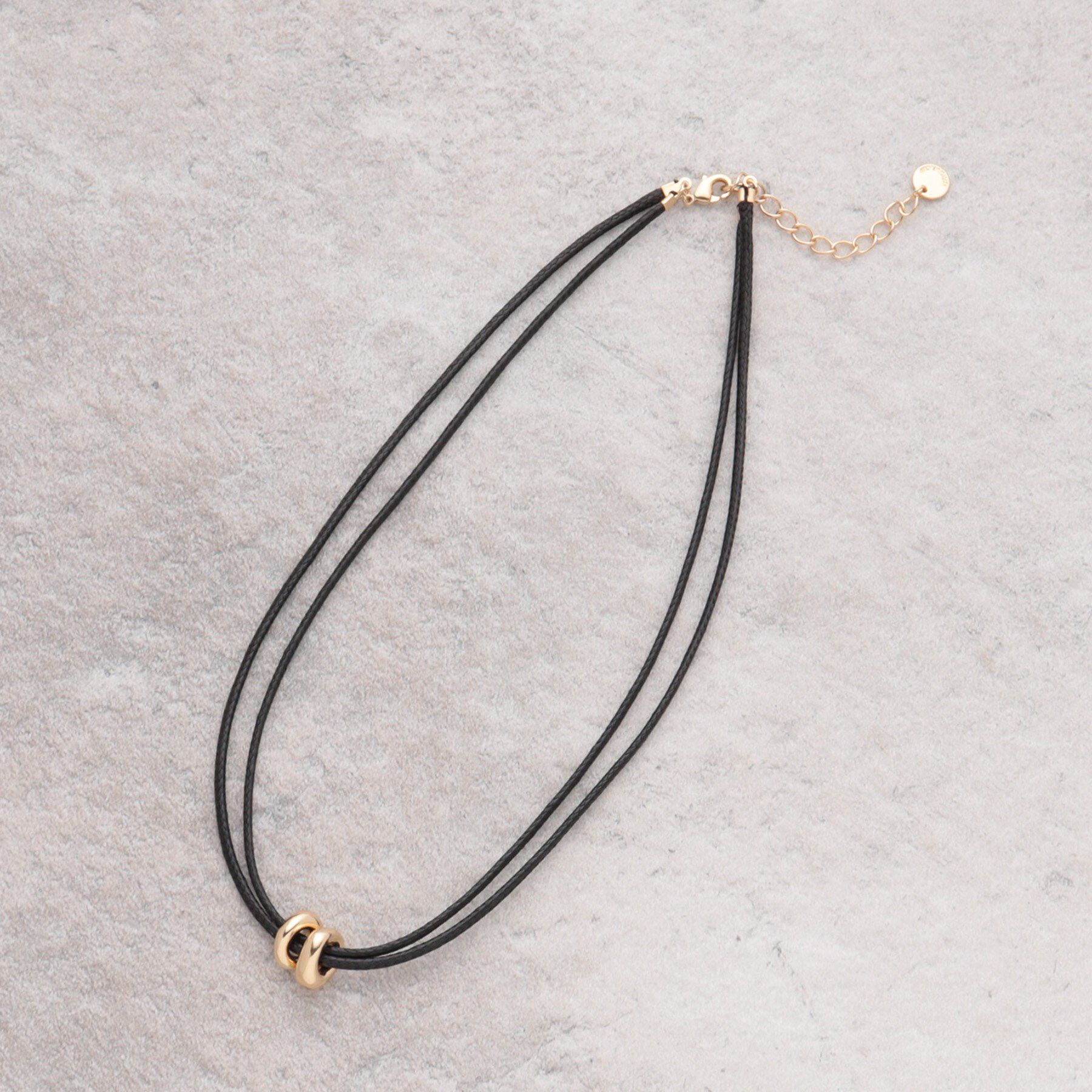 OPAQUE.CLIP「2連コードメタルネックレス」|ネックレス|