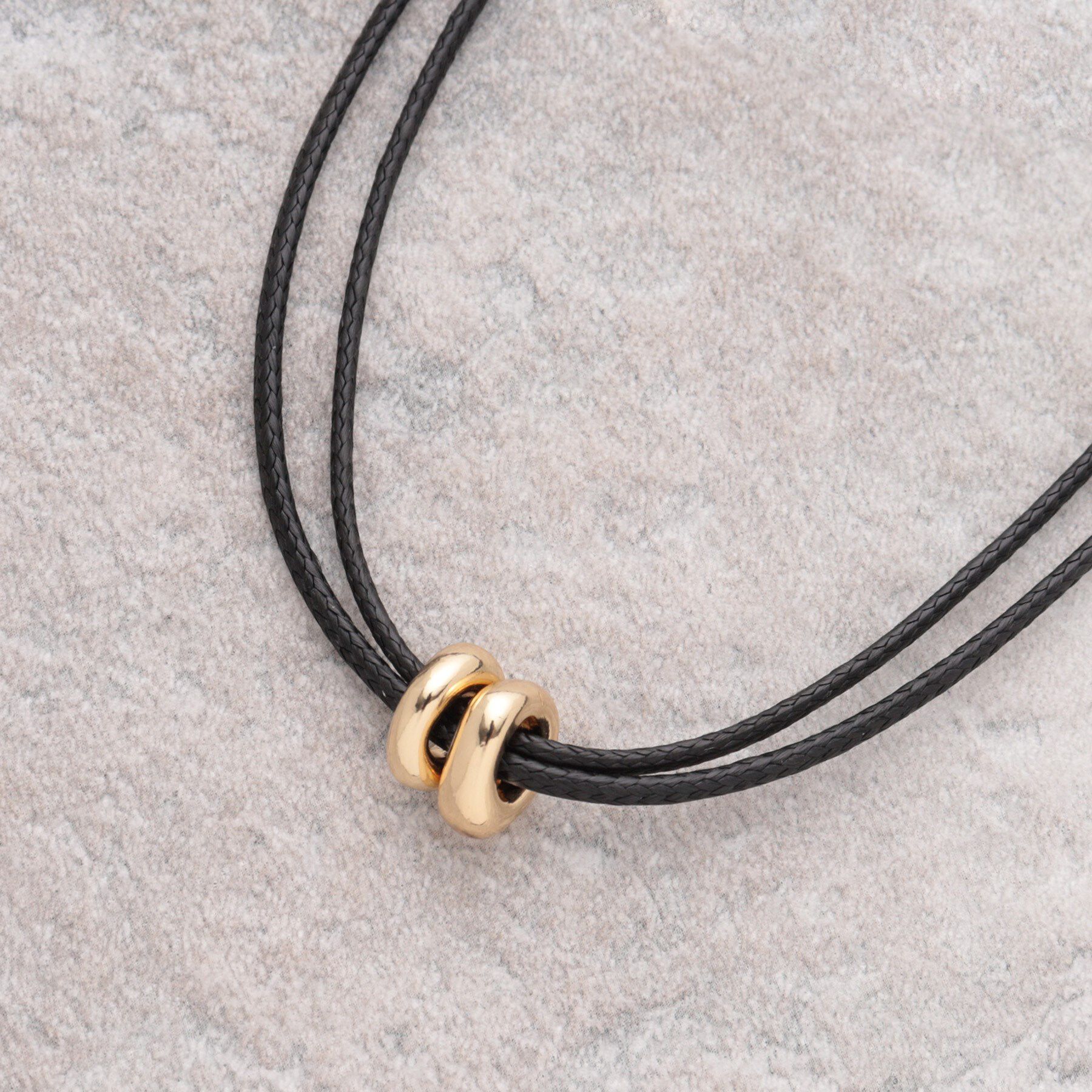 OPAQUE.CLIP「2連コードメタルネックレス」|ネックレス|ゴールド(007)