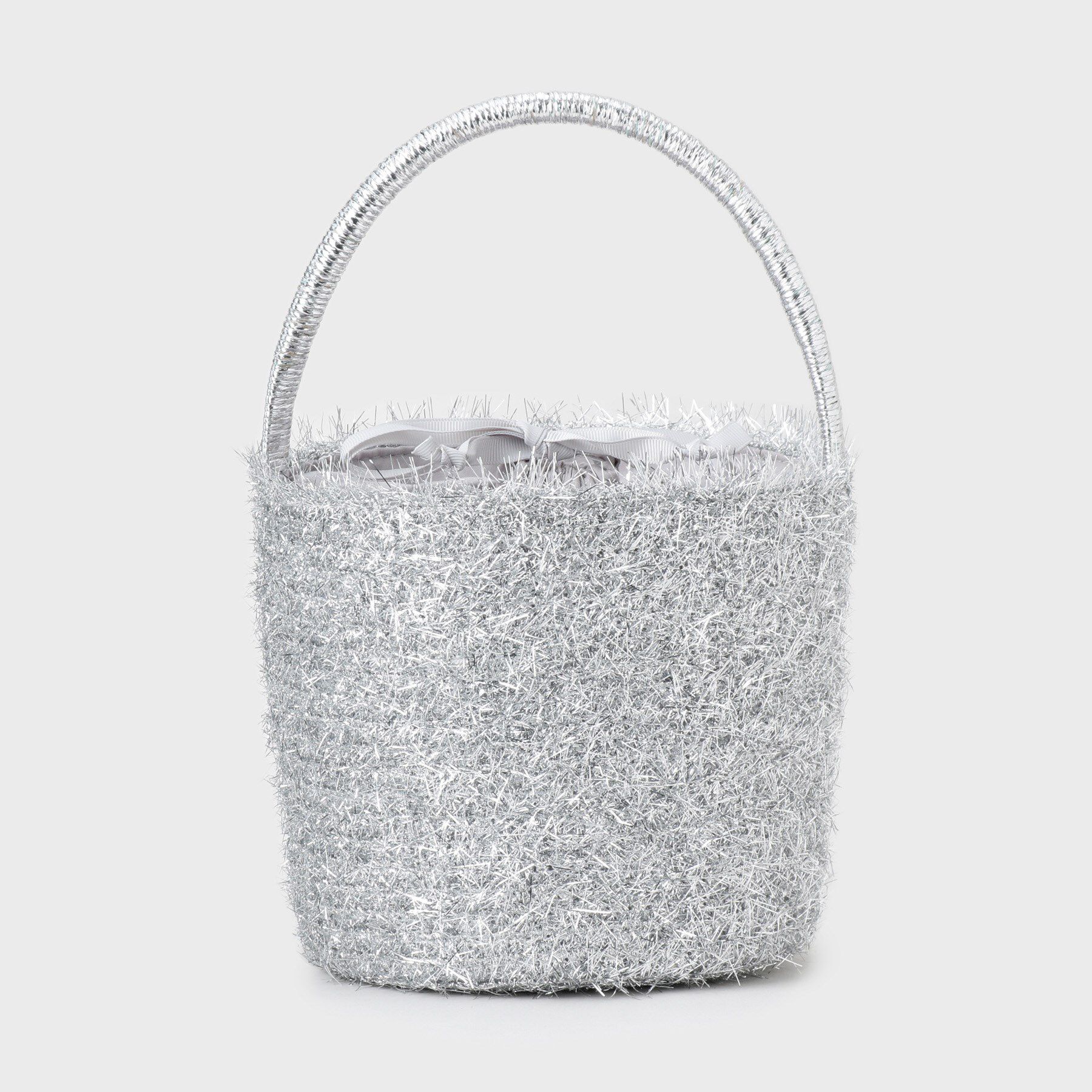 OPAQUE.CLIP「ラメバスケット調バケットバッグ」|ハンドバッグ|