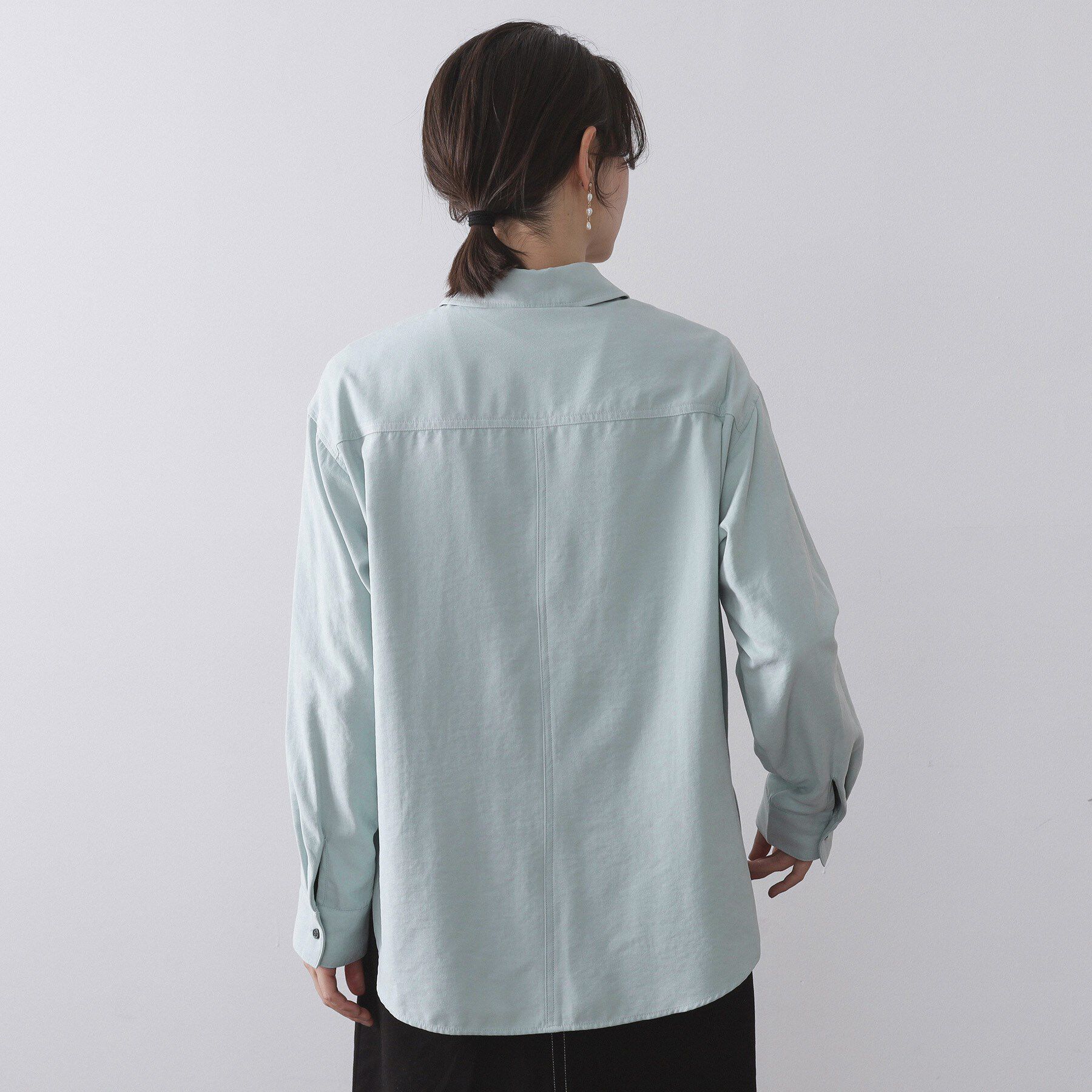 OPAQUE.CLIP「スエードライクシャツ【洗濯機OK】」|シャツ・ブラウス|